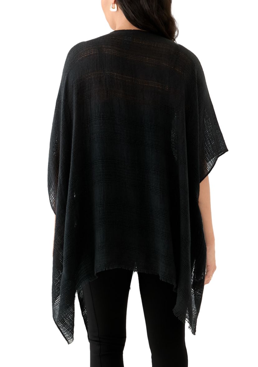 Womens Stripe Weave Topper