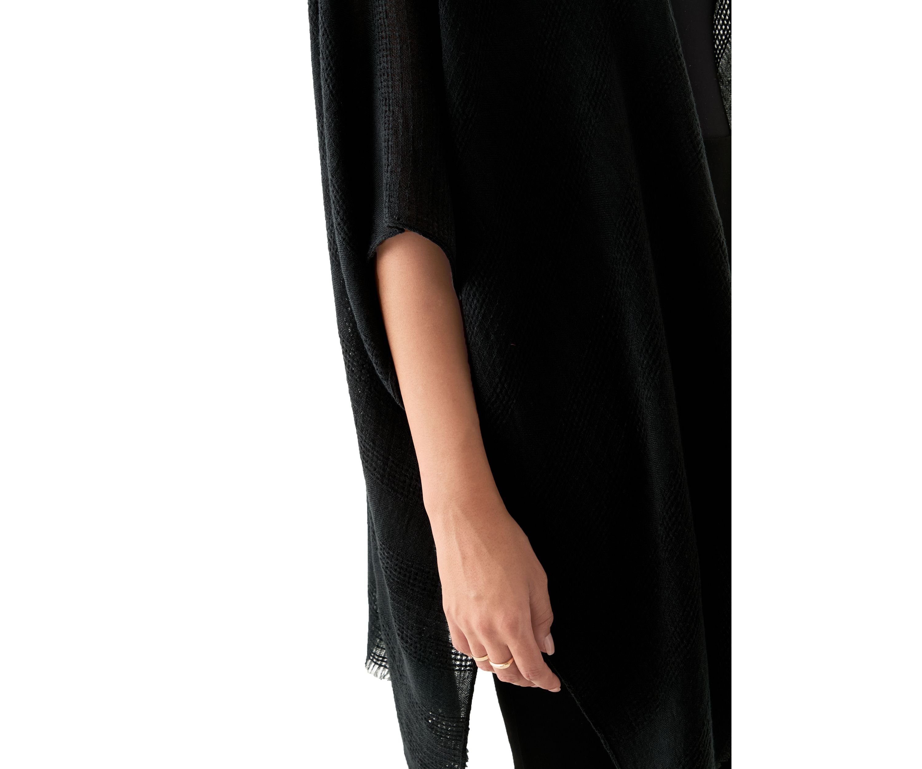 Womens Stripe Weave Topper