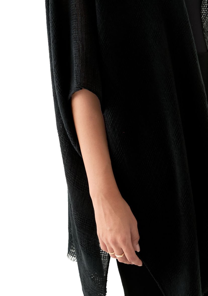 Womens Stripe Weave Topper