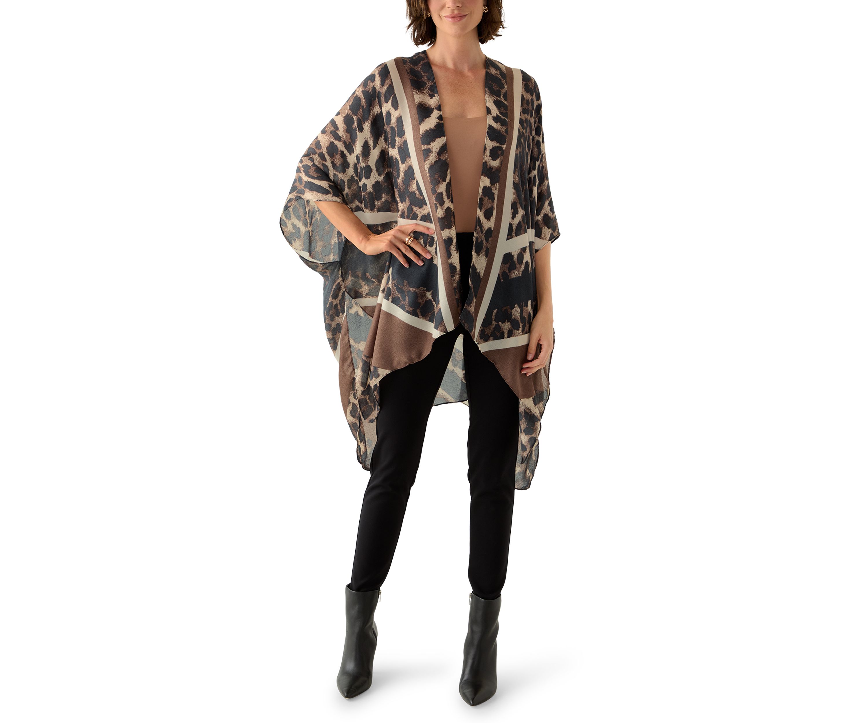 Chevron Leopard Print Topper