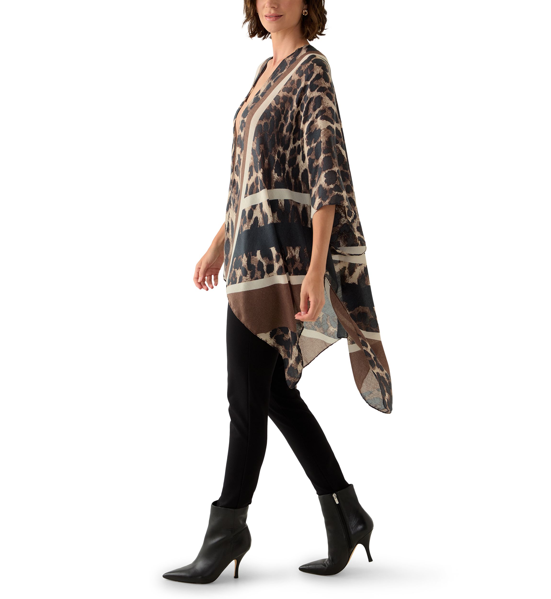 Chevron Leopard Print Topper