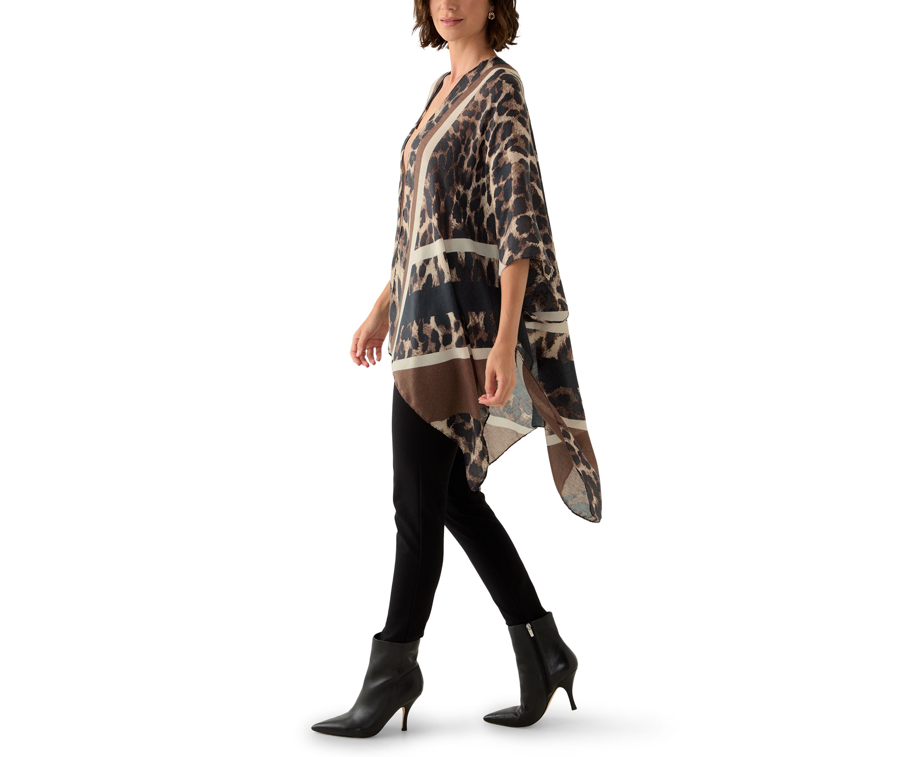 Chevron Leopard Print Topper
