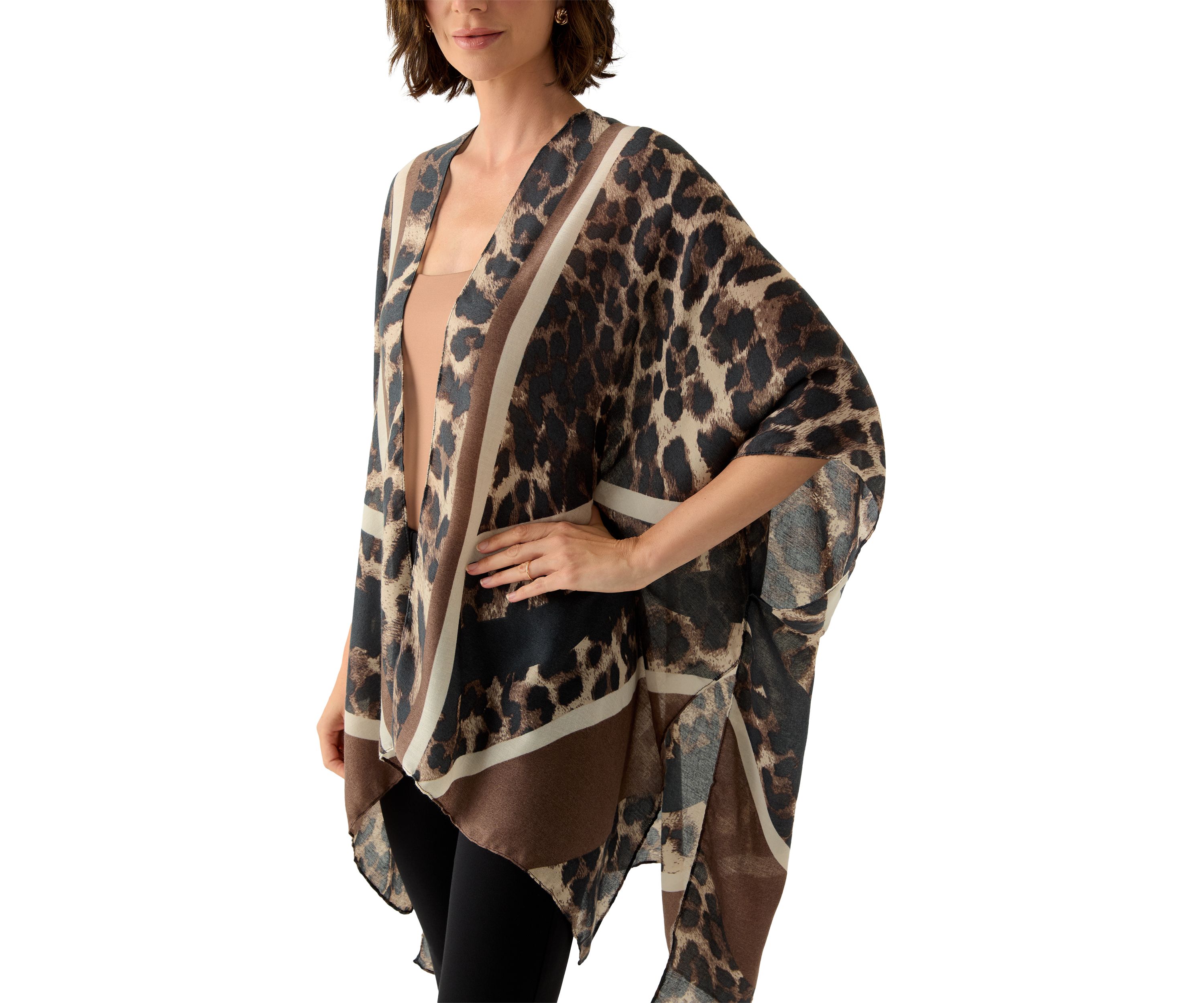 Chevron Leopard Print Topper