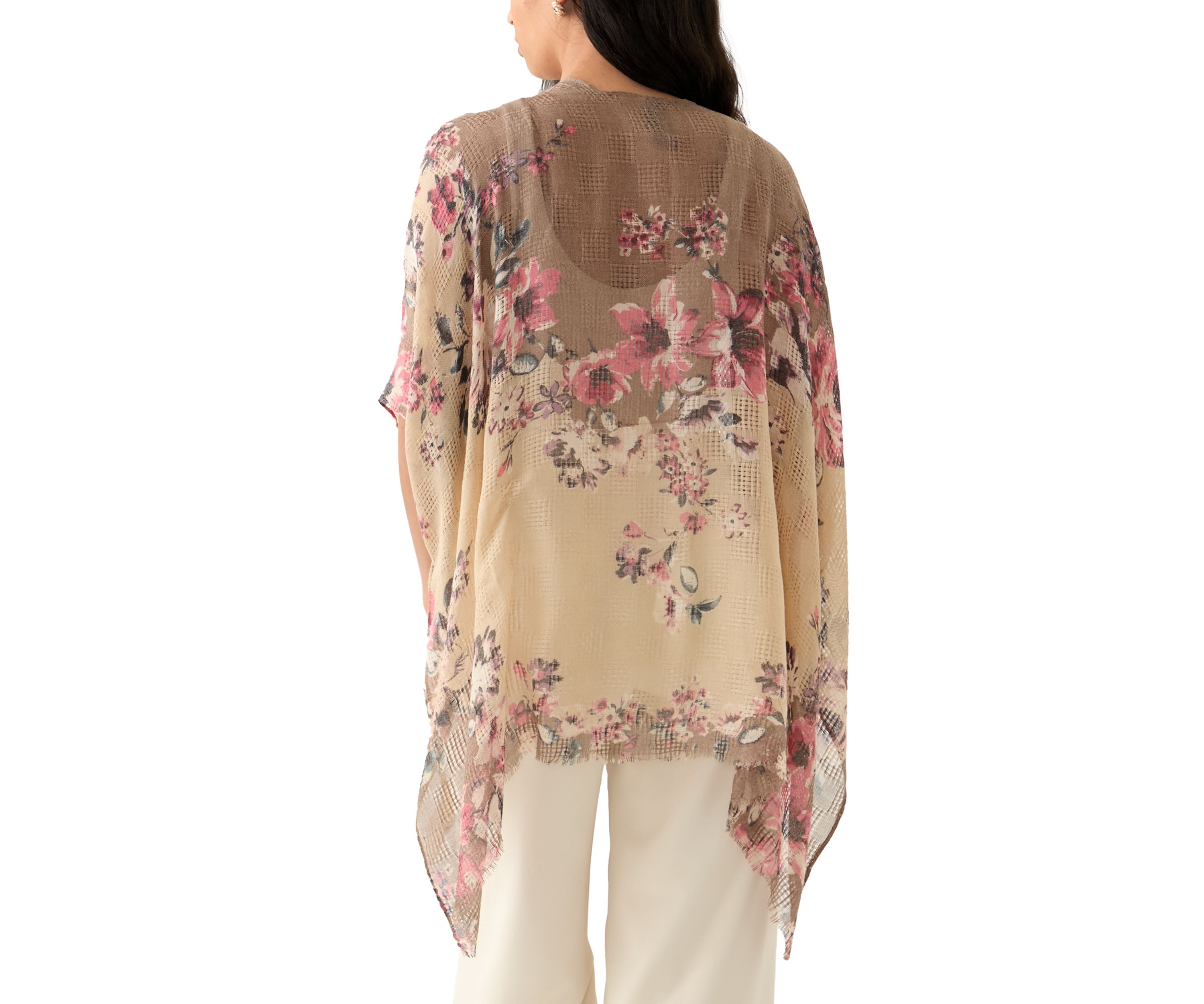 Womens Climbing Roses Printed Topper