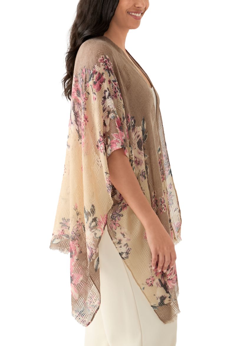 Womens Climbing Roses Printed Topper