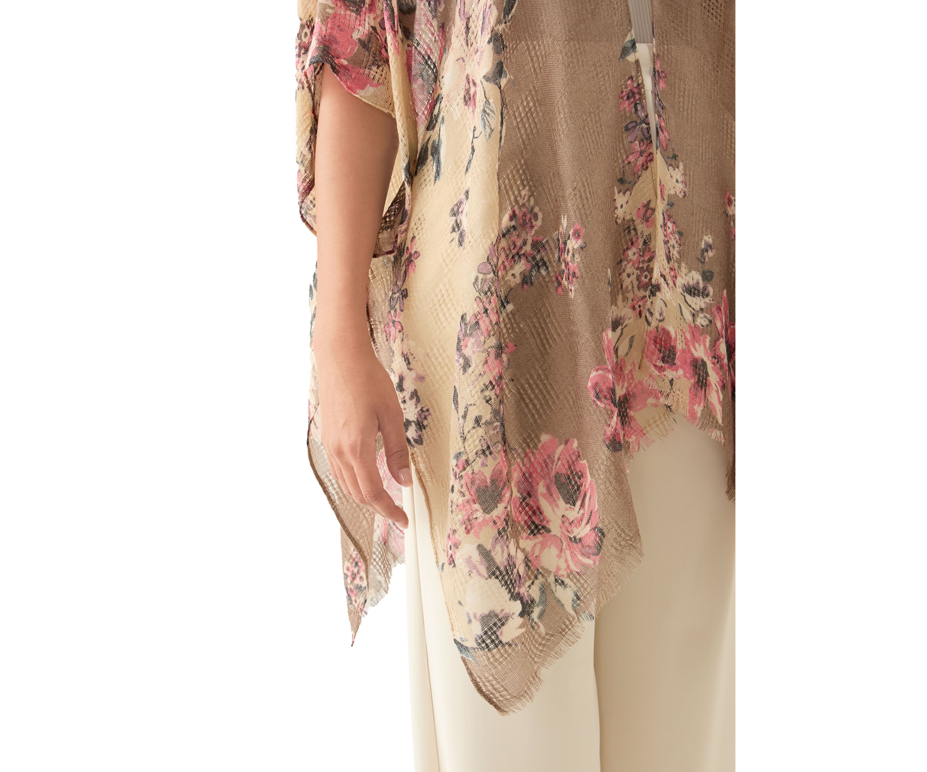 Womens Climbing Roses Printed Topper