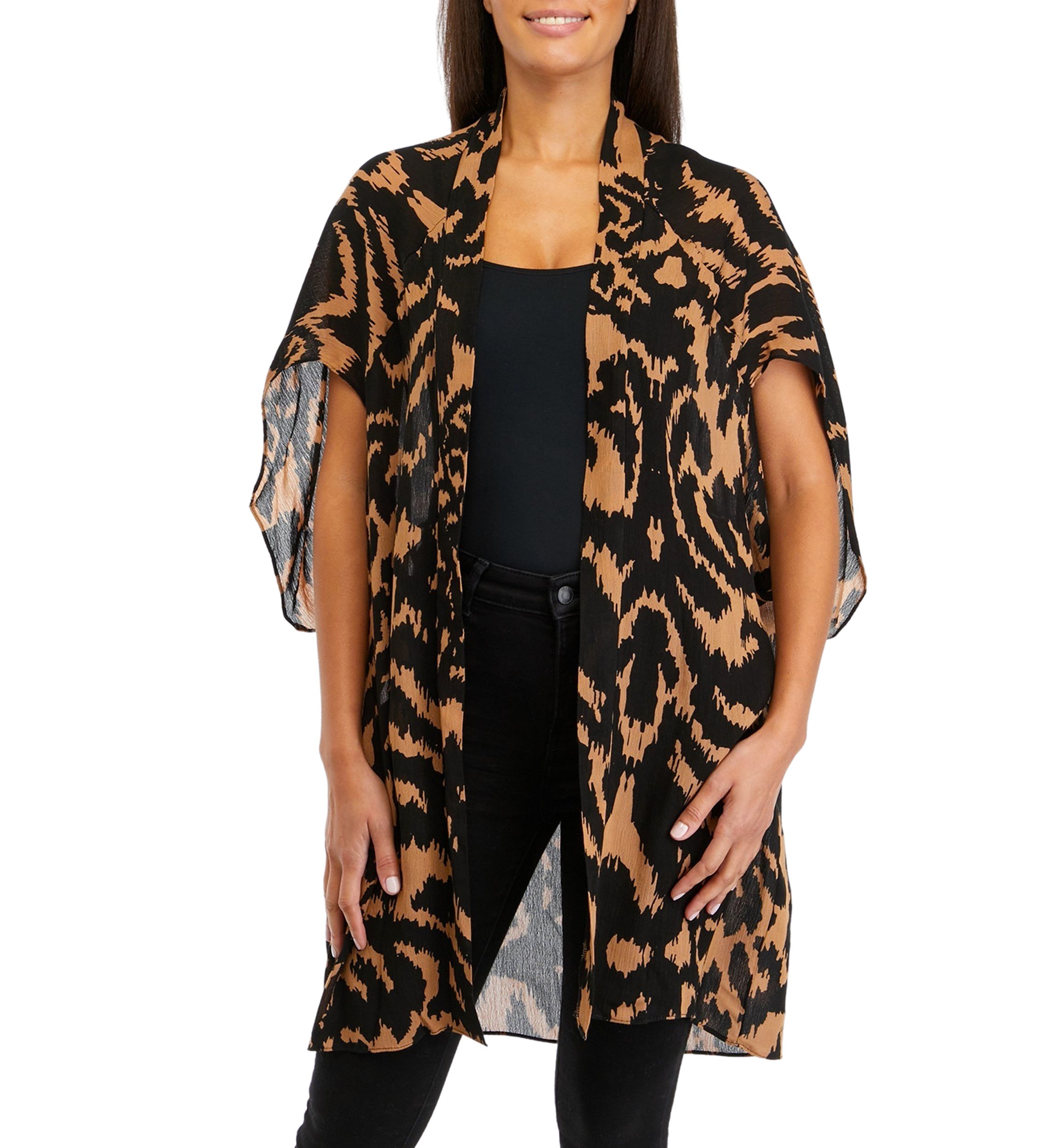 Womens Animal Print Topper