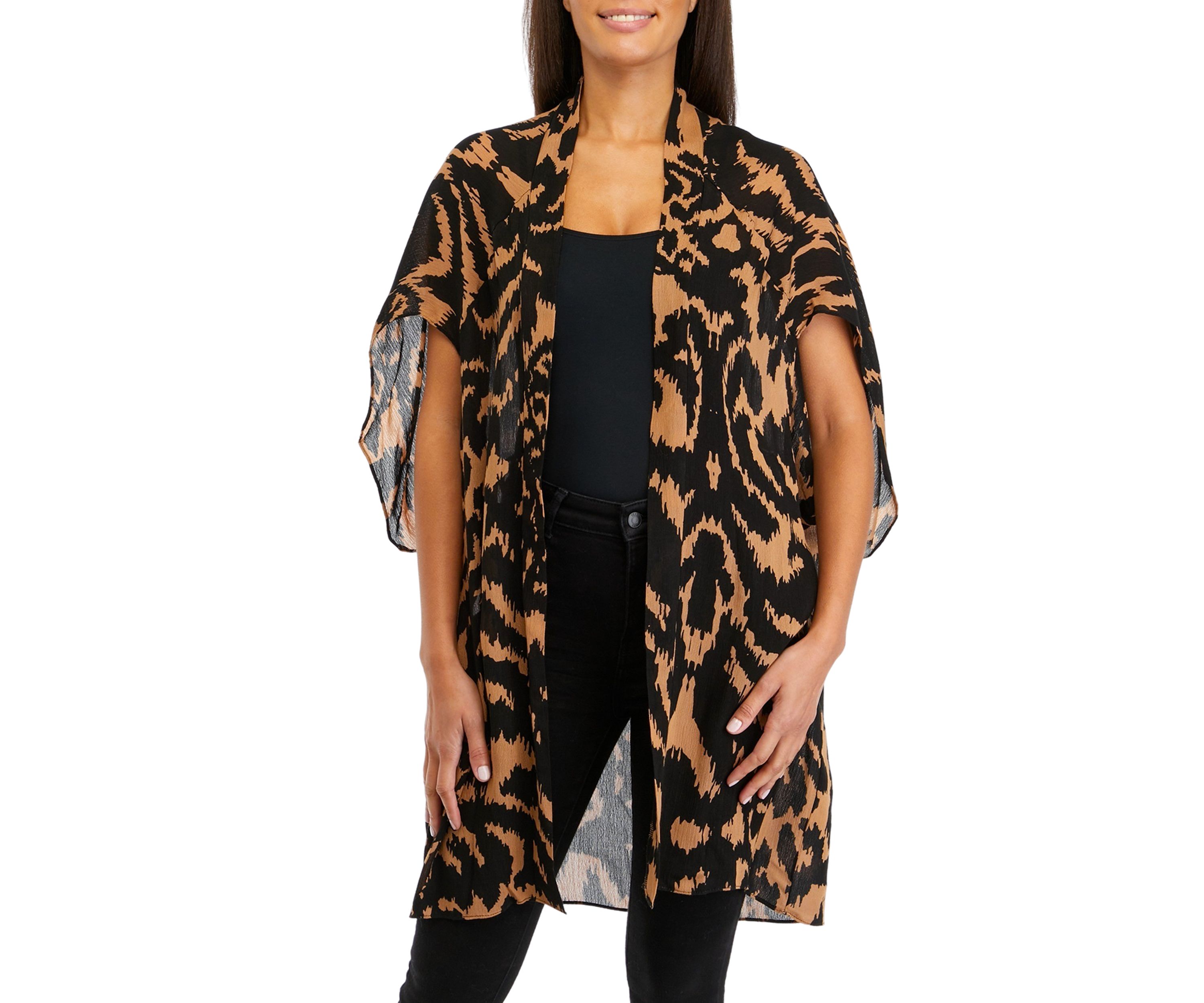 Womens Animal Print Topper
