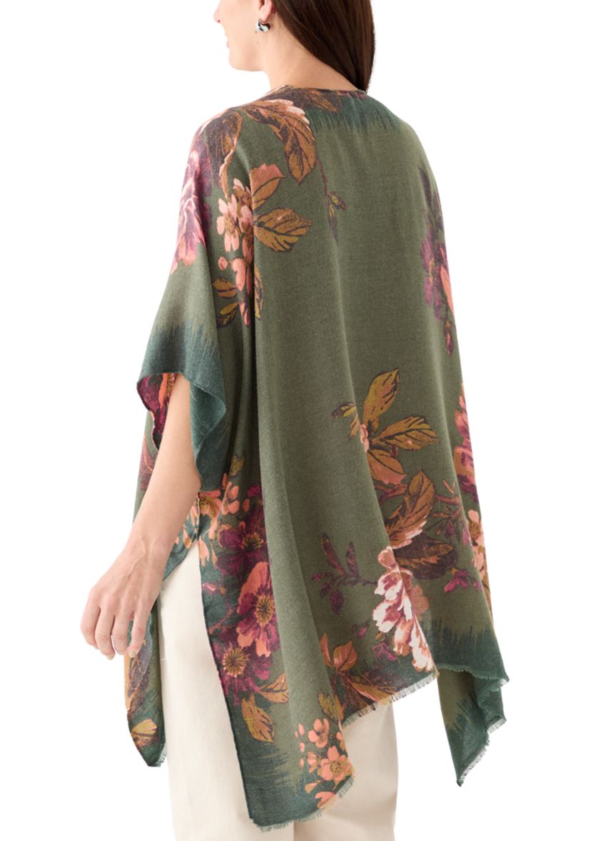 Womens Super Soft Tapestry Rose Topper