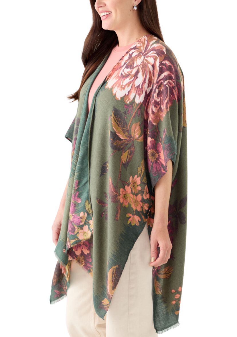 Womens Super Soft Tapestry Rose Topper