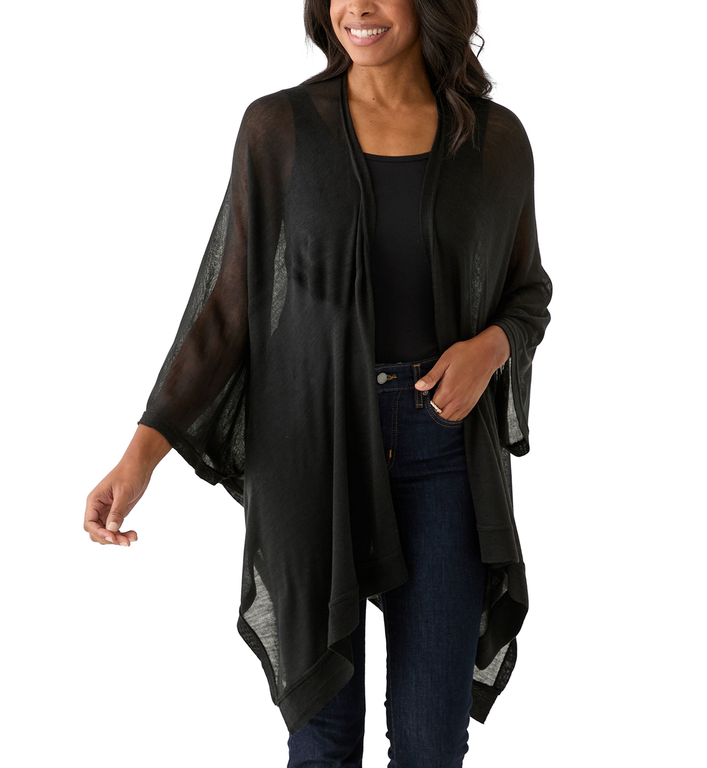 Womens Lightweight Knit Topper