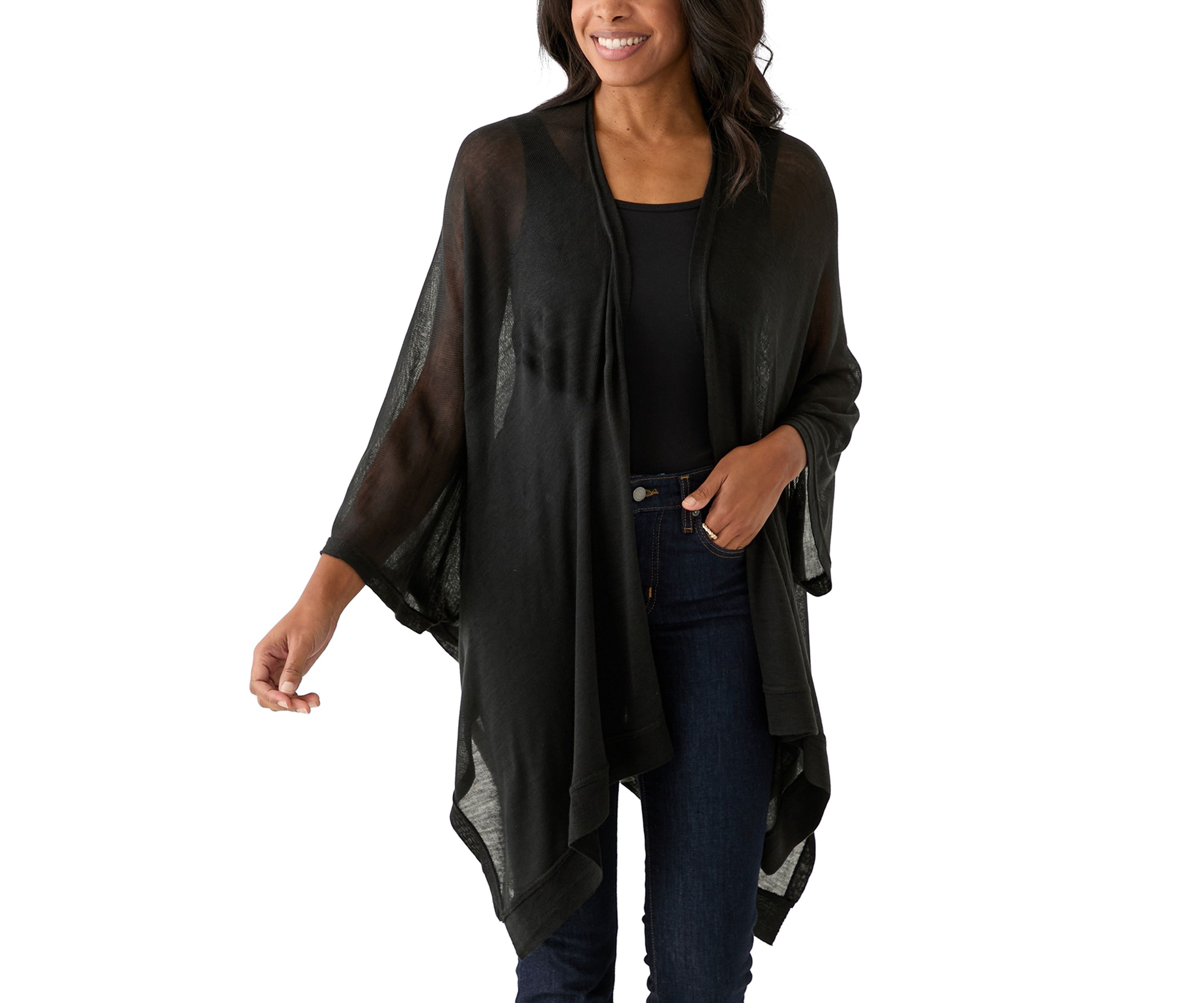 Womens Lightweight Knit Topper