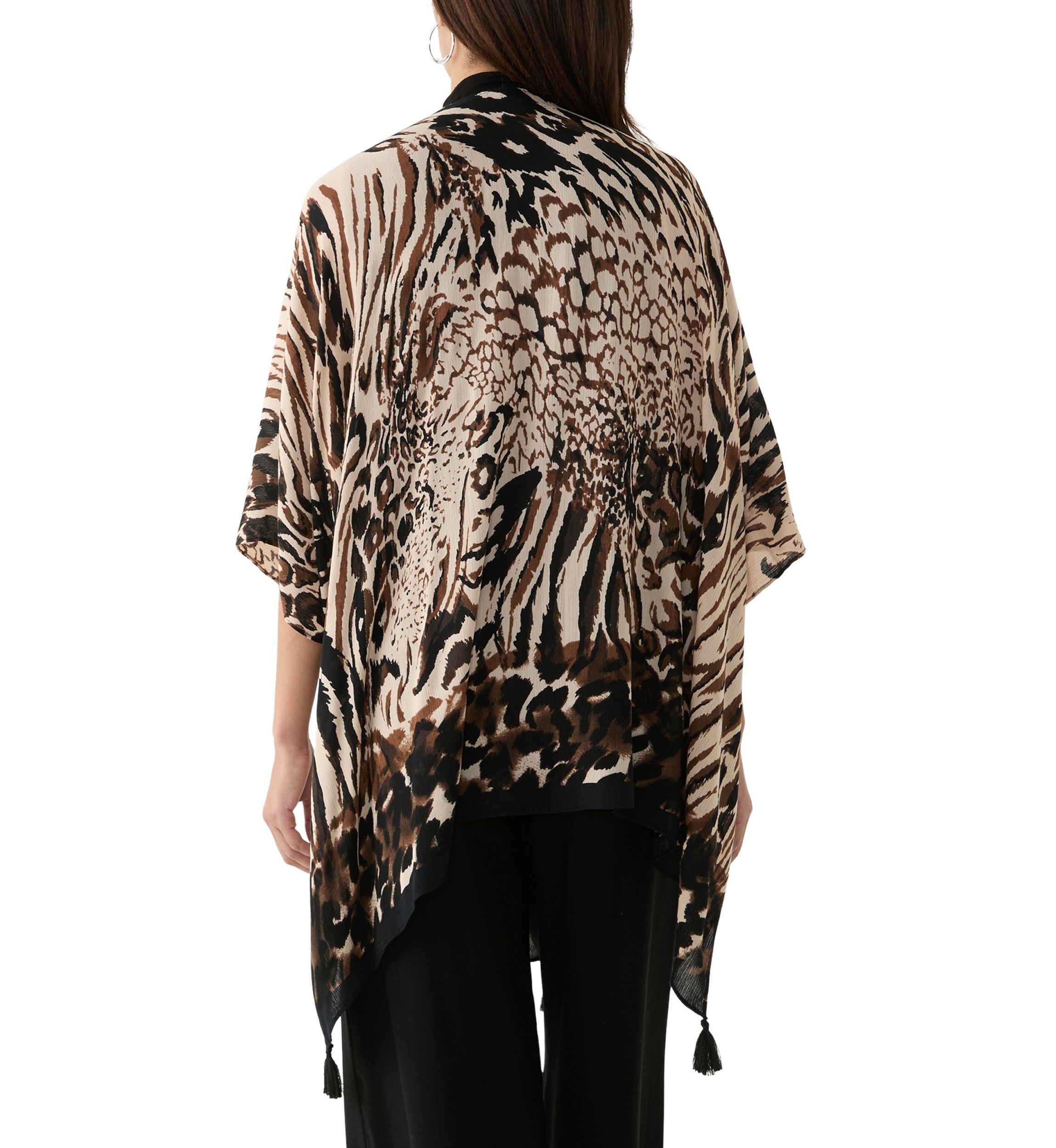 Womens Animal Mixed Printed Topper