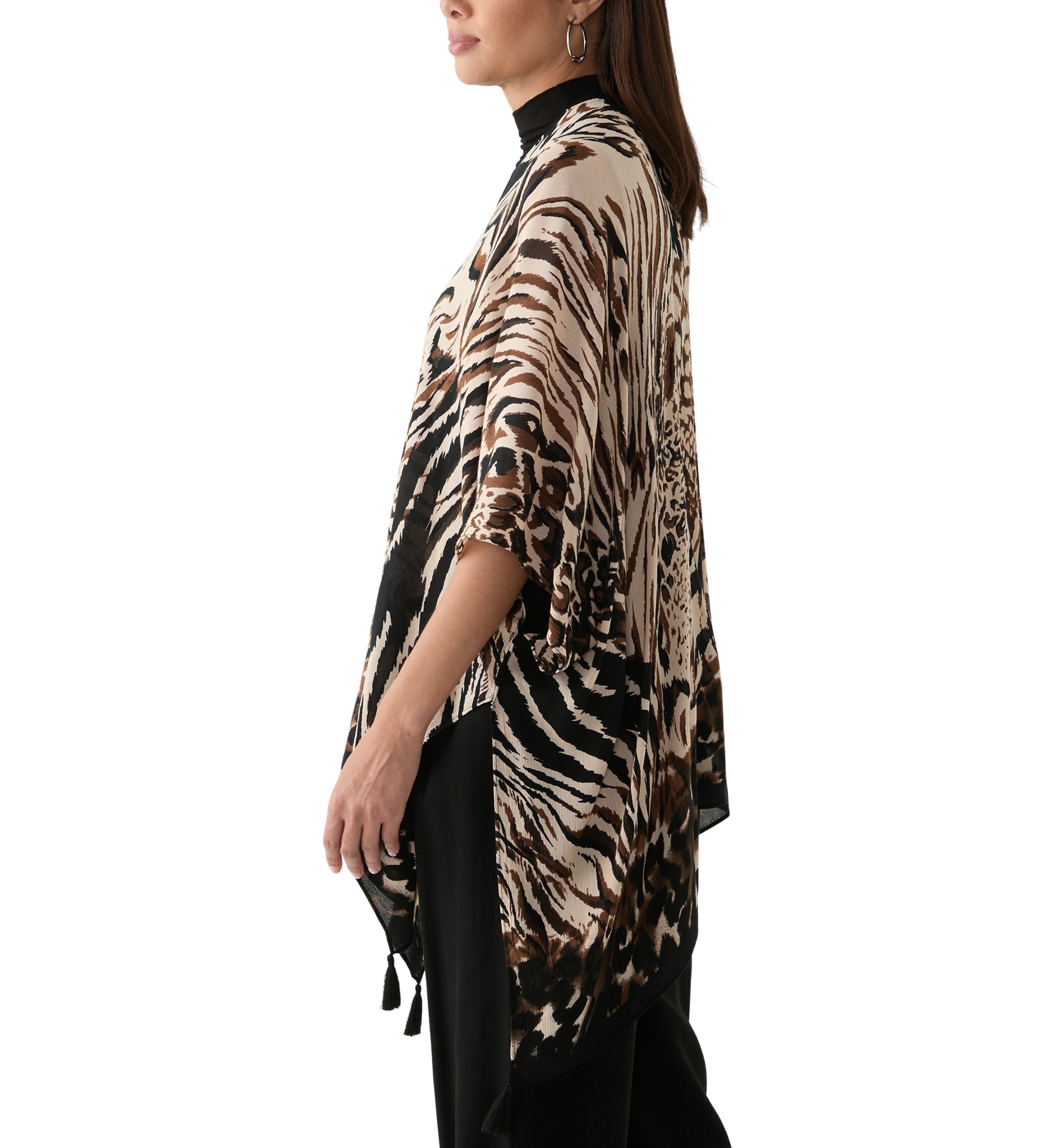 Womens Animal Mixed Printed Topper