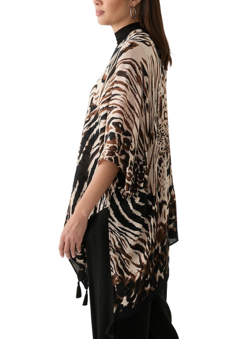 Womens Animal Mixed Printed Topper