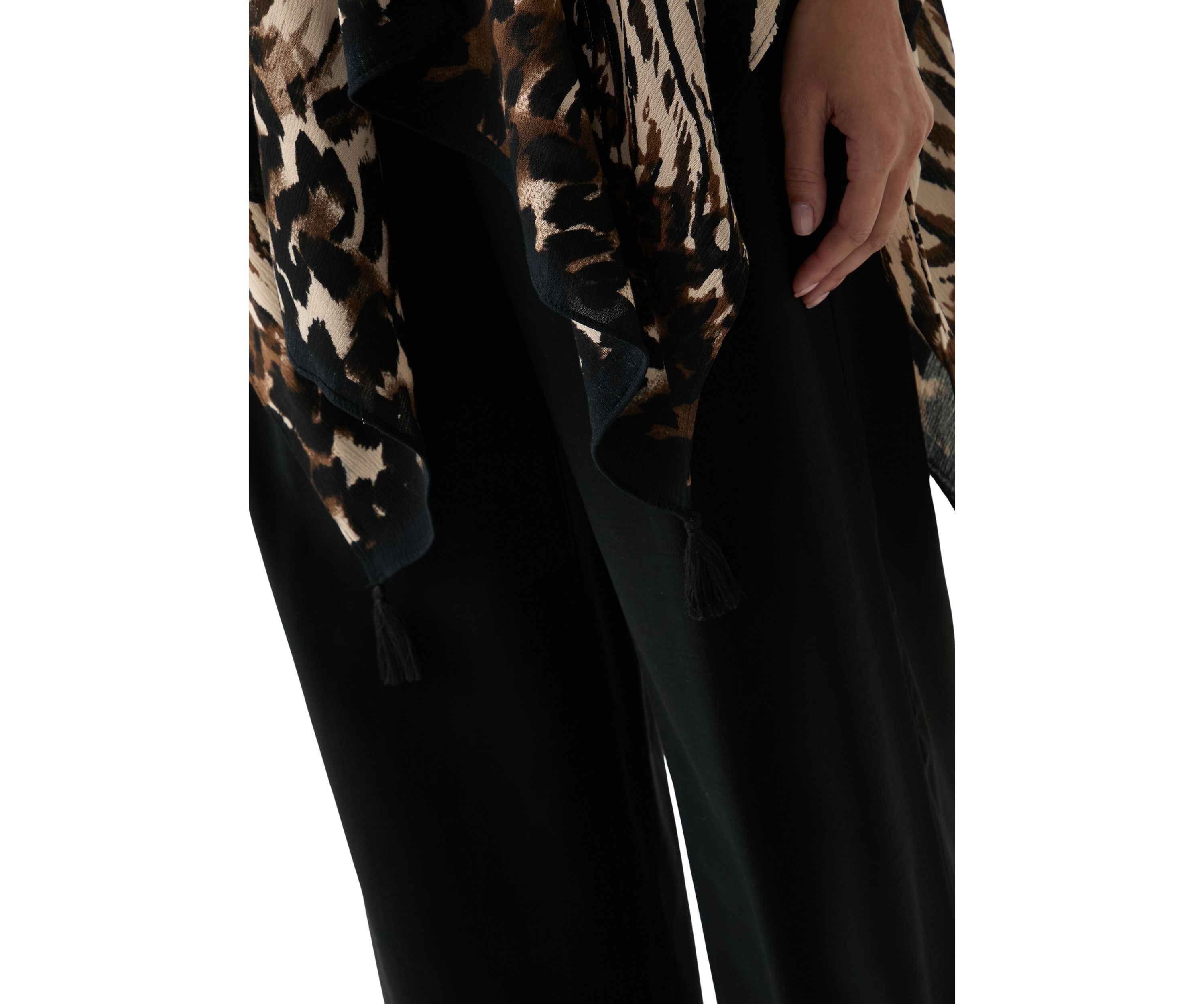 Womens Animal Mixed Printed Topper