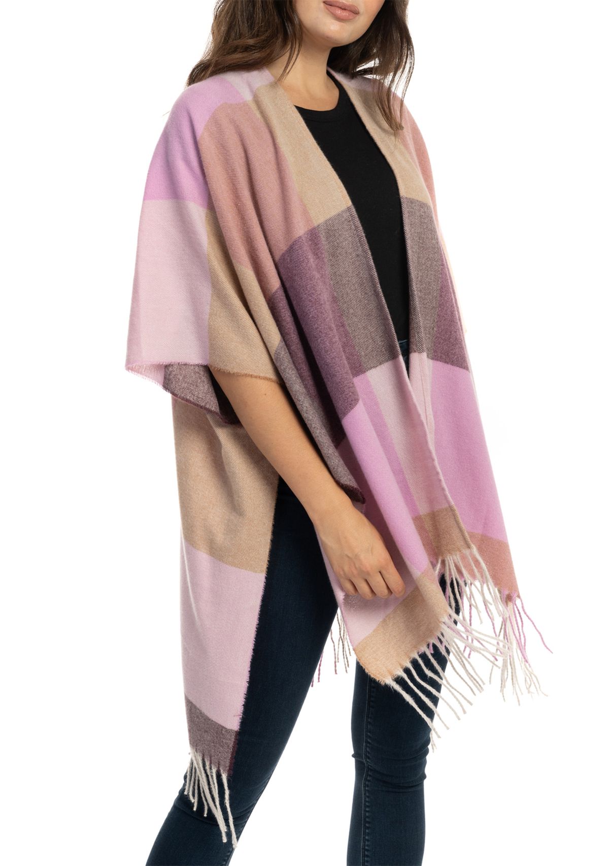 Color Blocked Plaid Super Soft Topper