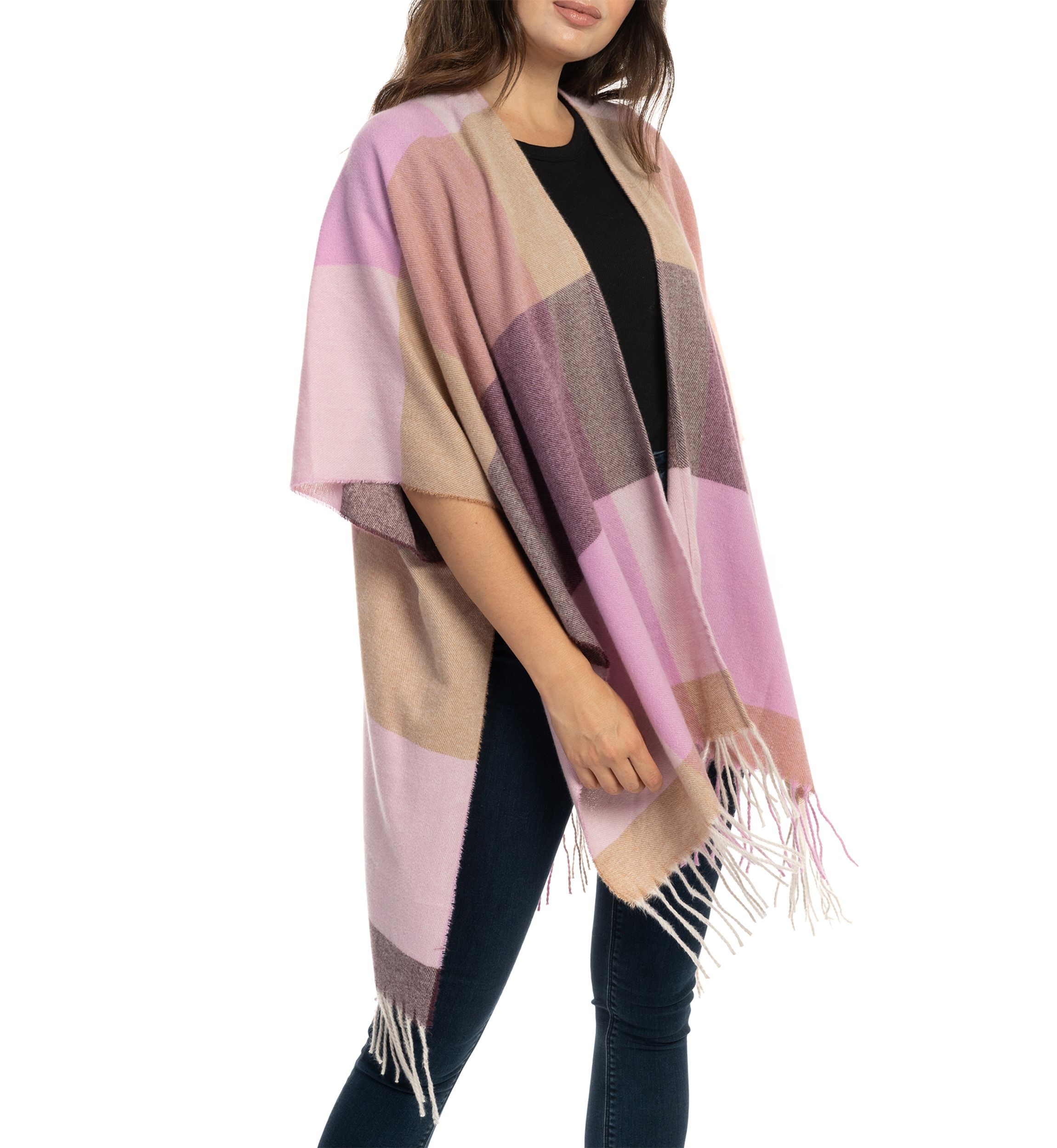 Color Blocked Plaid Super Soft Topper