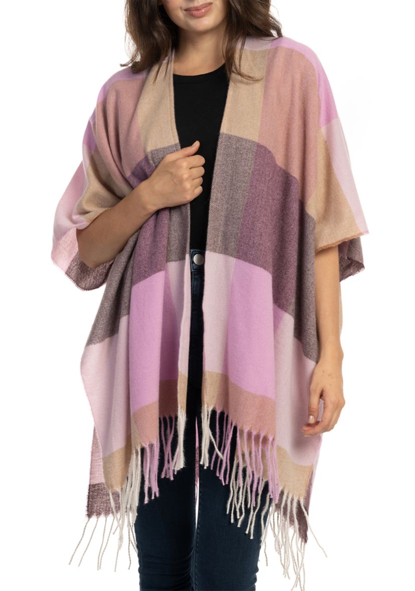 Color Blocked Plaid Super Soft Topper