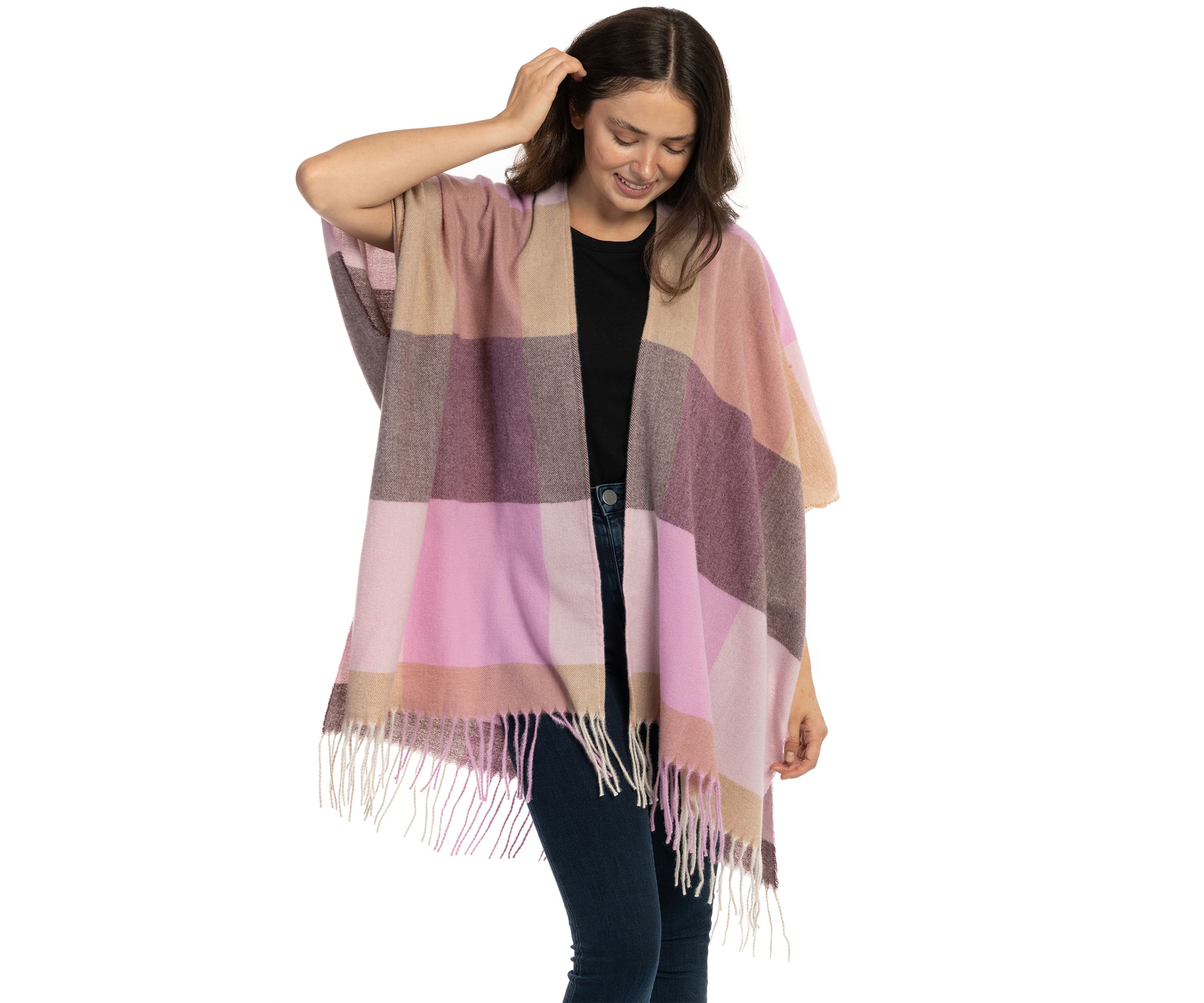 Color Blocked Plaid Super Soft Topper