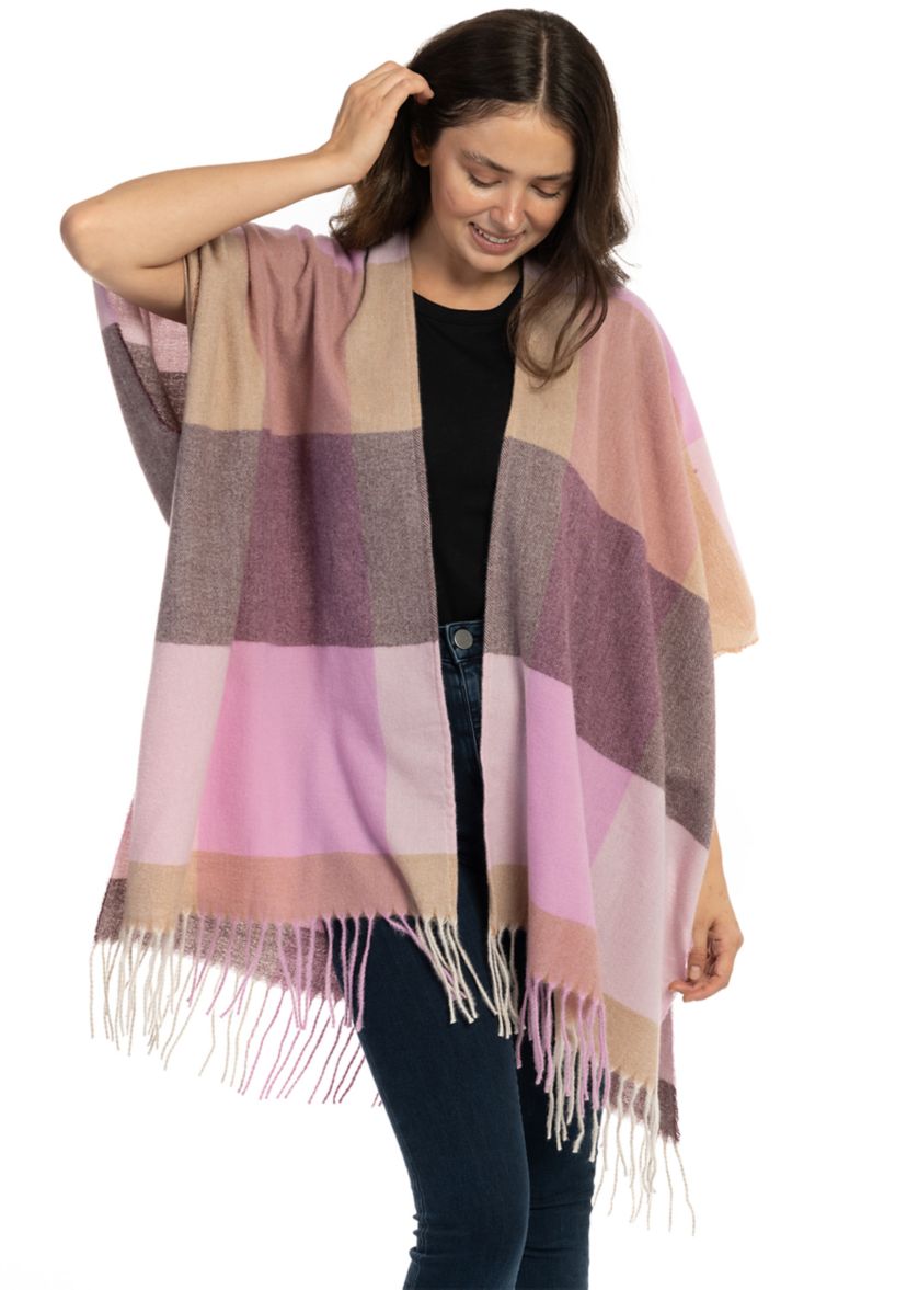 Color Blocked Plaid Super Soft Topper