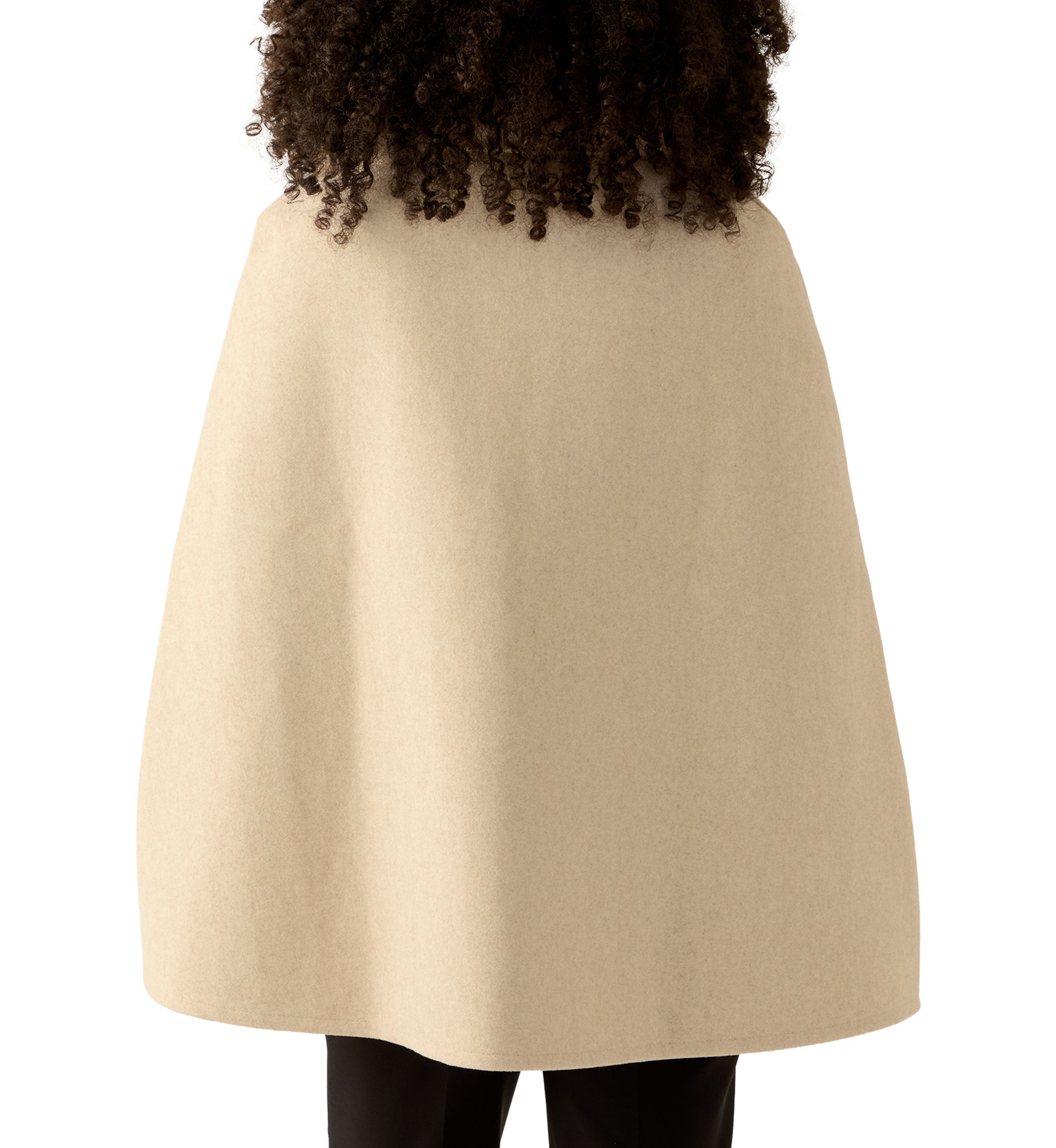 Womens Faux Fur Collar Cape Topper 