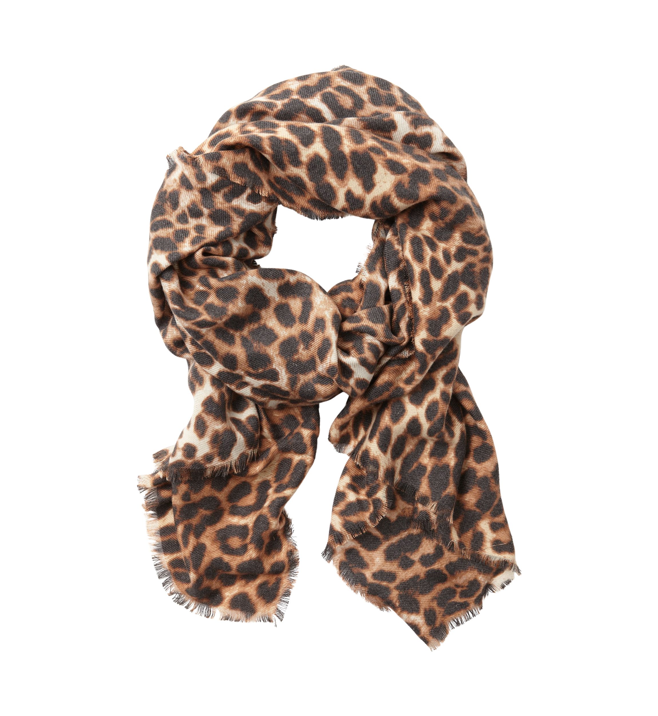 Super Soft Hazy Leopard Wrap Scarf