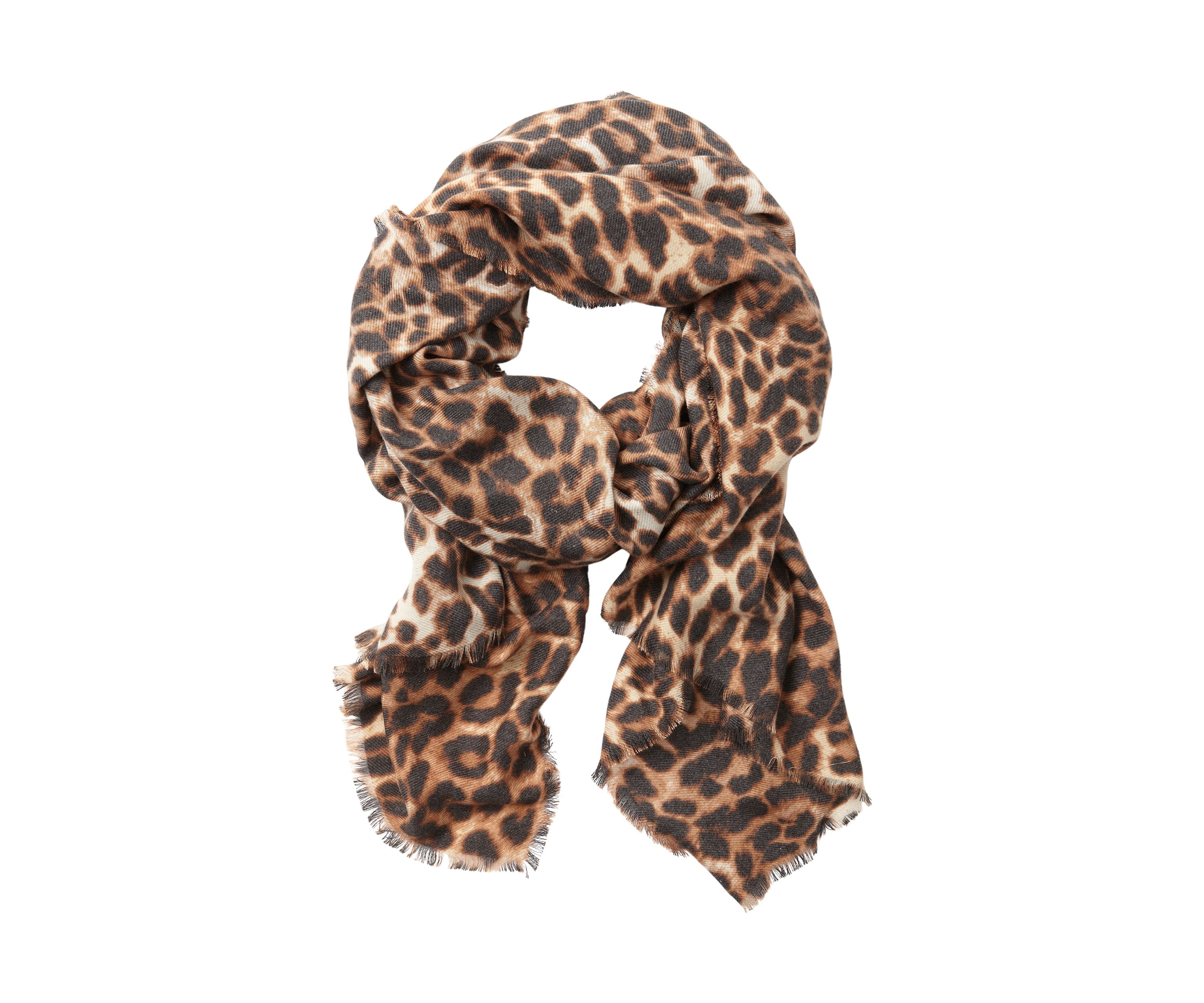 Super Soft Hazy Leopard Wrap Scarf