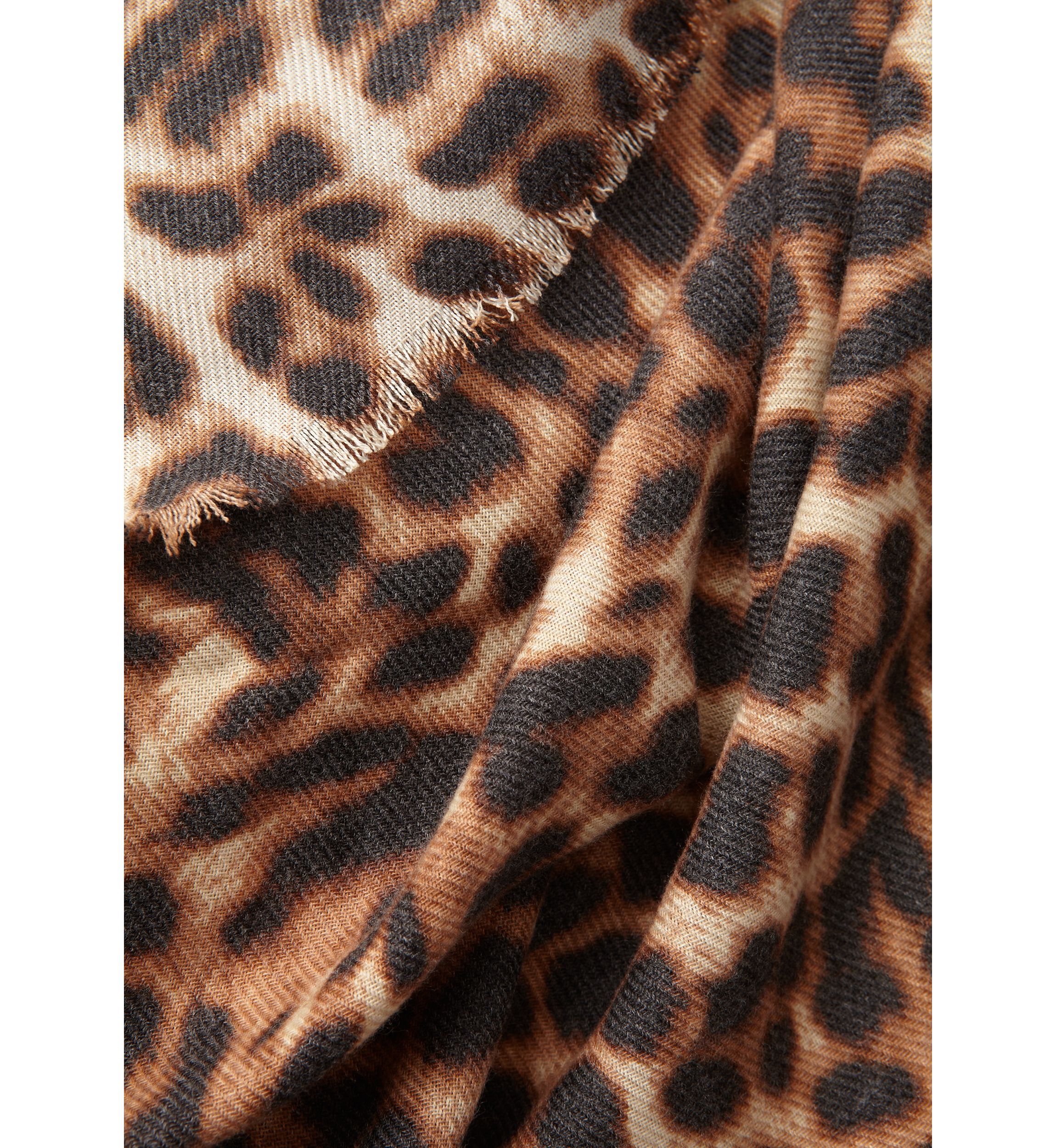 Super Soft Hazy Leopard Wrap Scarf
