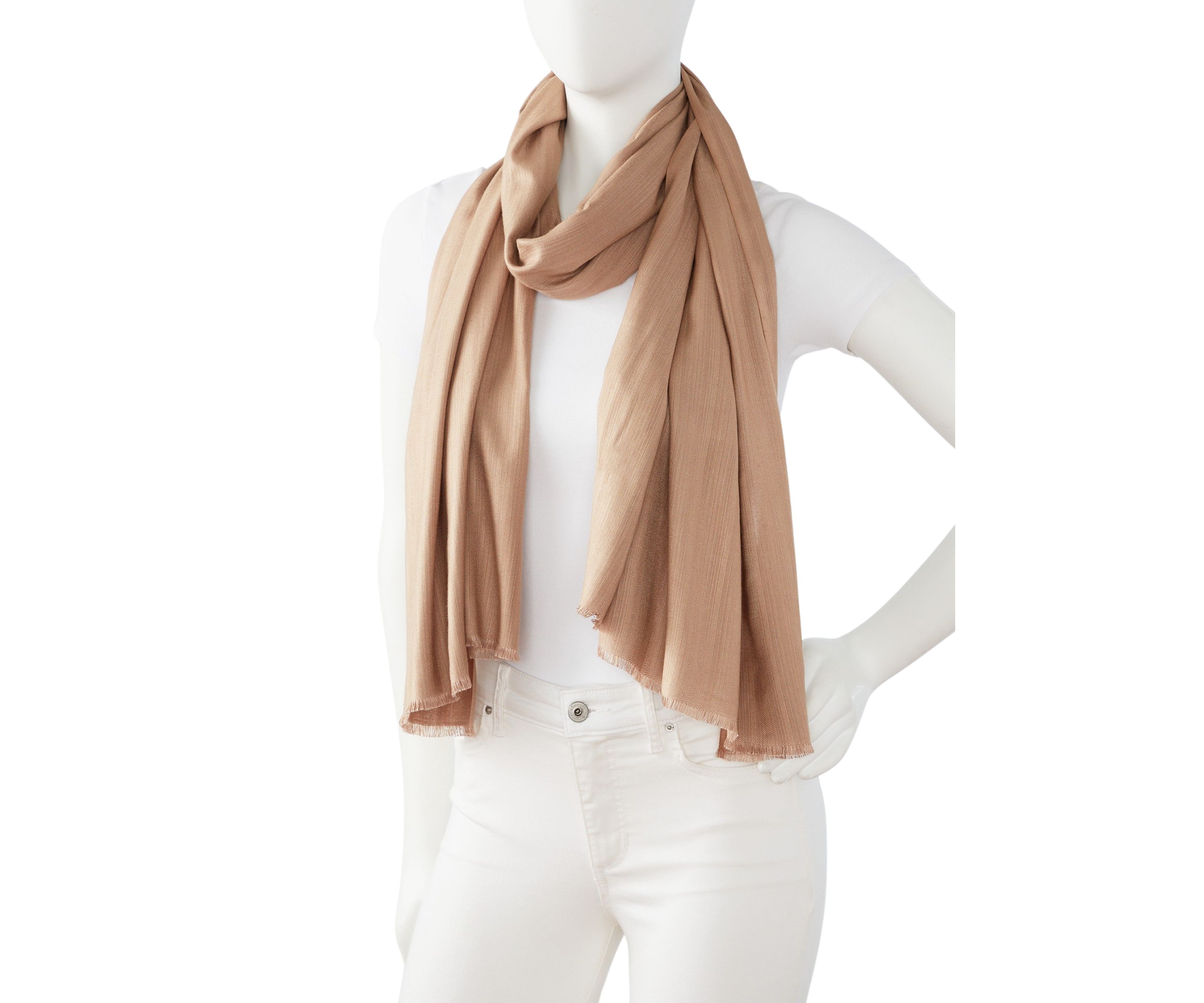 Heavy Rib Slub Wrap Scarf