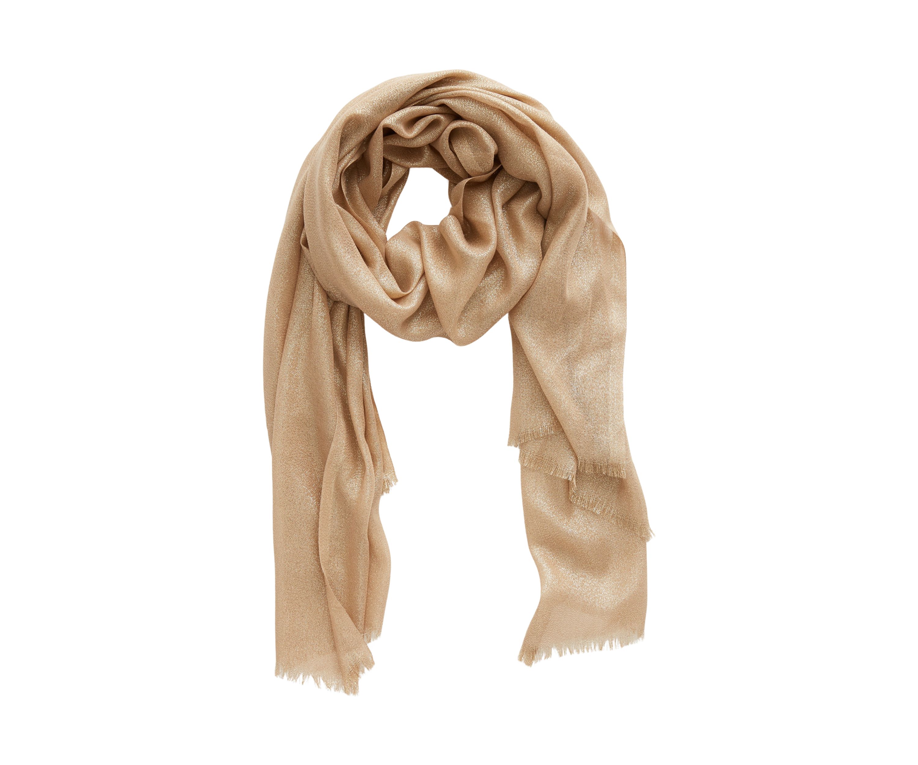 Womens Solid Shimmer Wrap Scarf