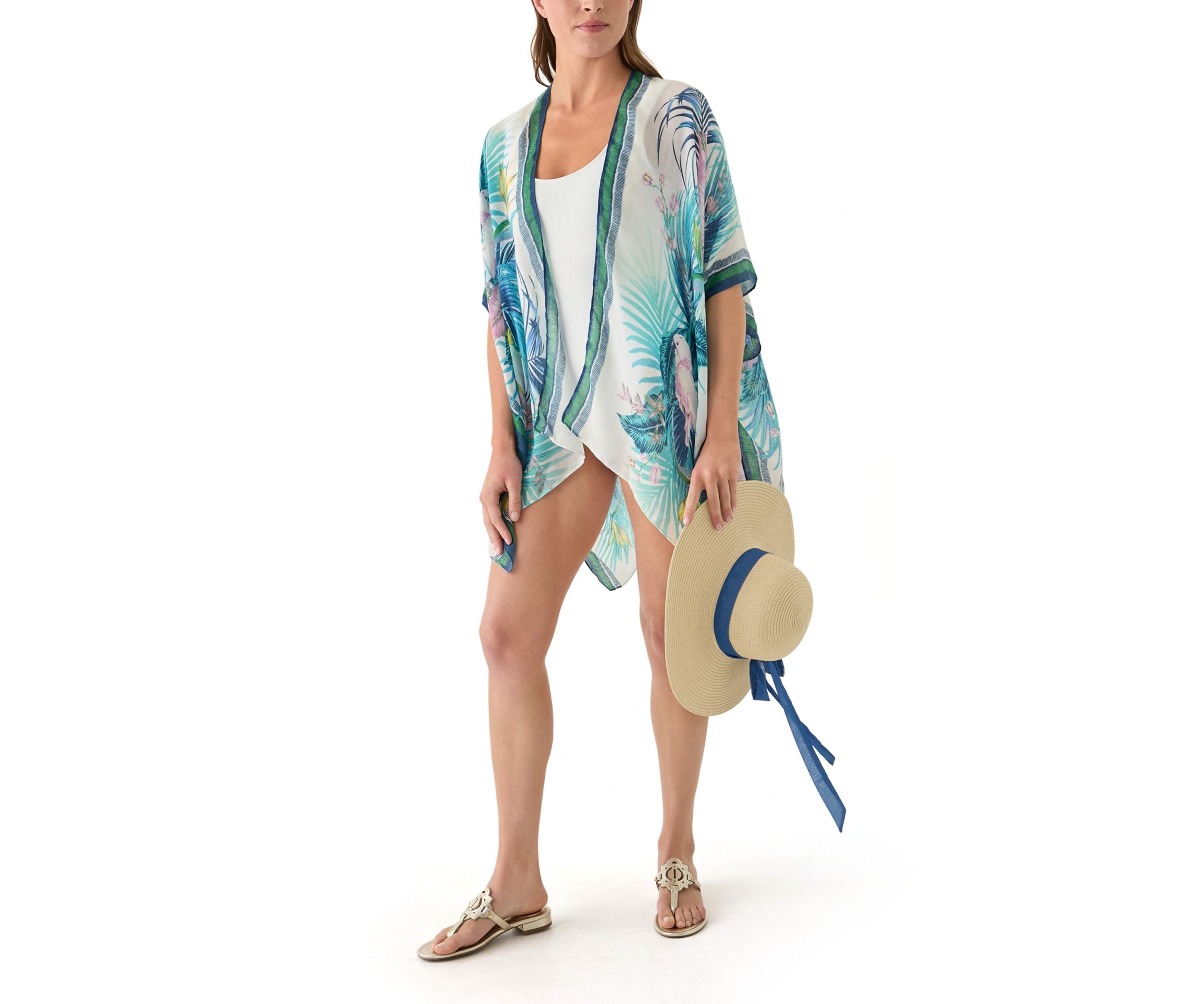 Printed Topper and Hat Set 
