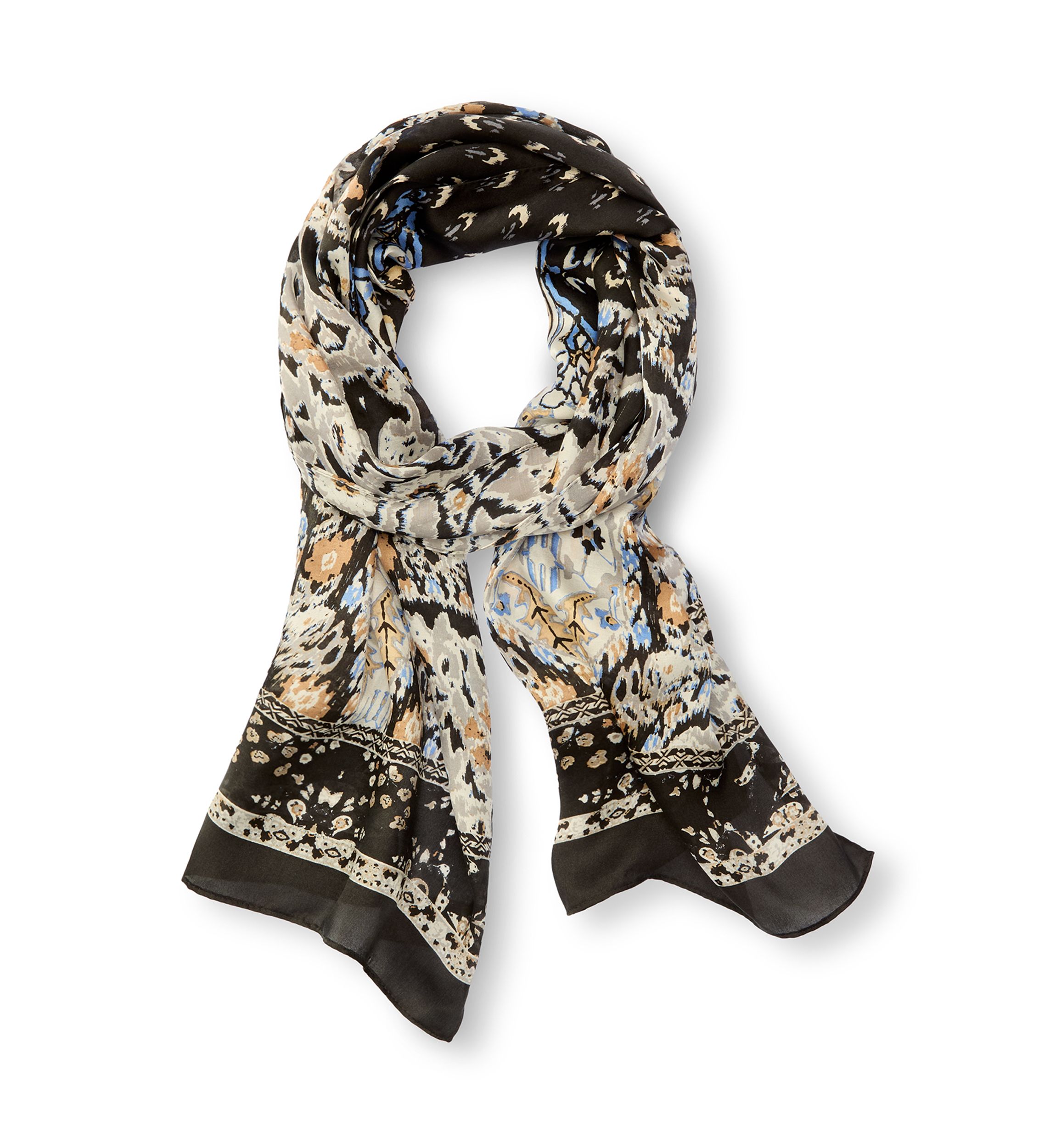 Carpet Silk Oblong Scarf 