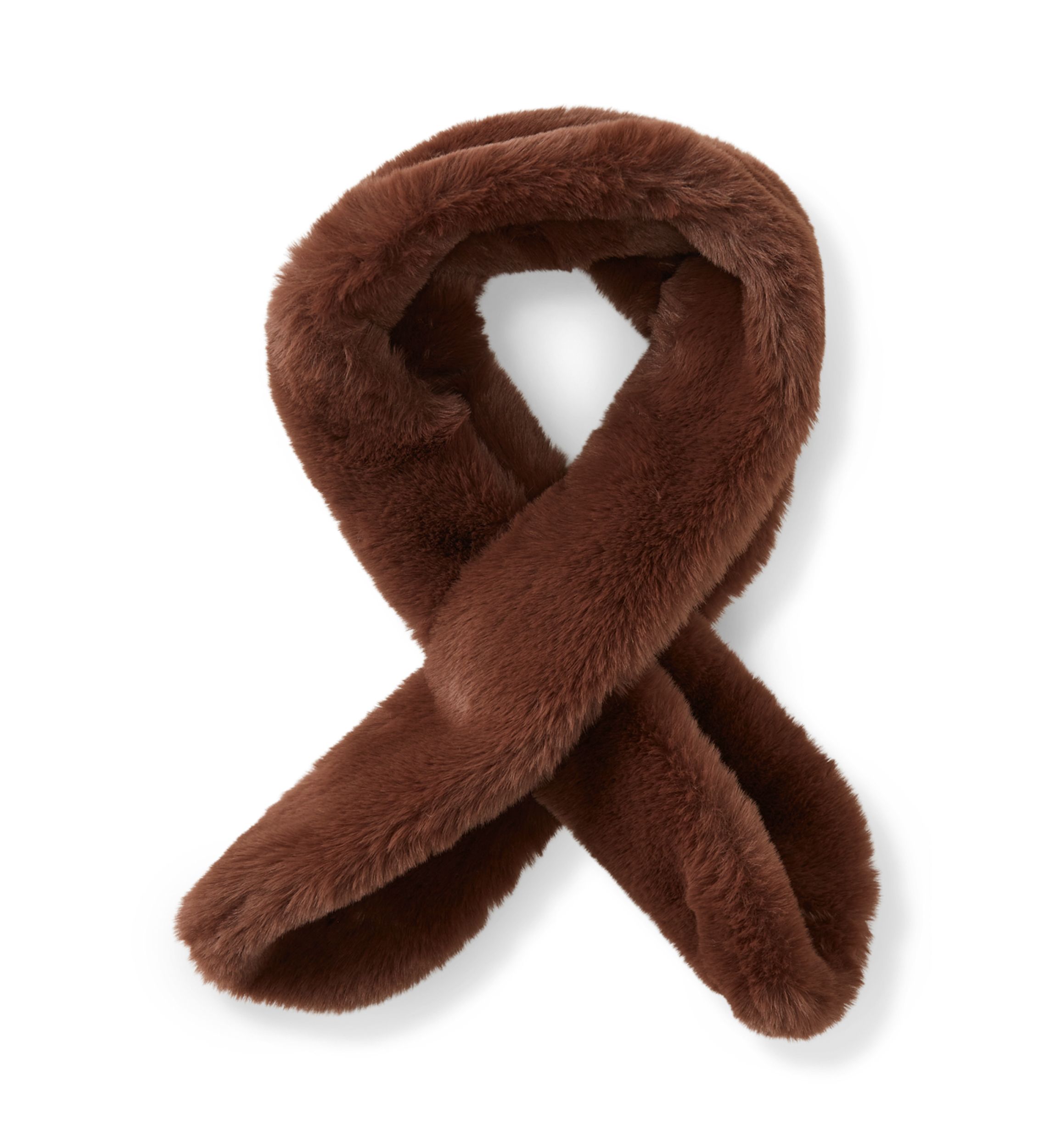 Faux Fur Pull Through Scarf