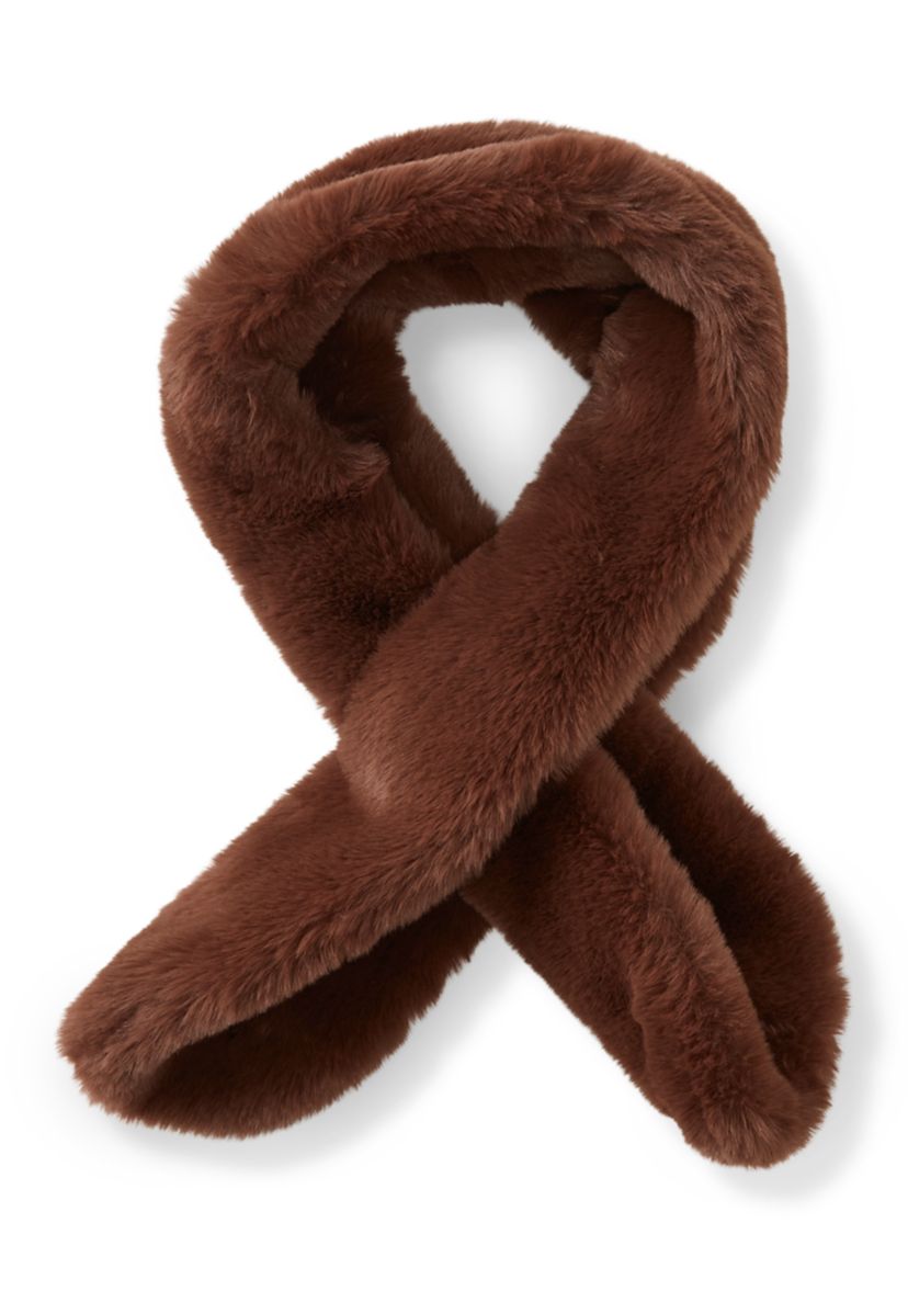 Faux Fur Pull Through Scarf
