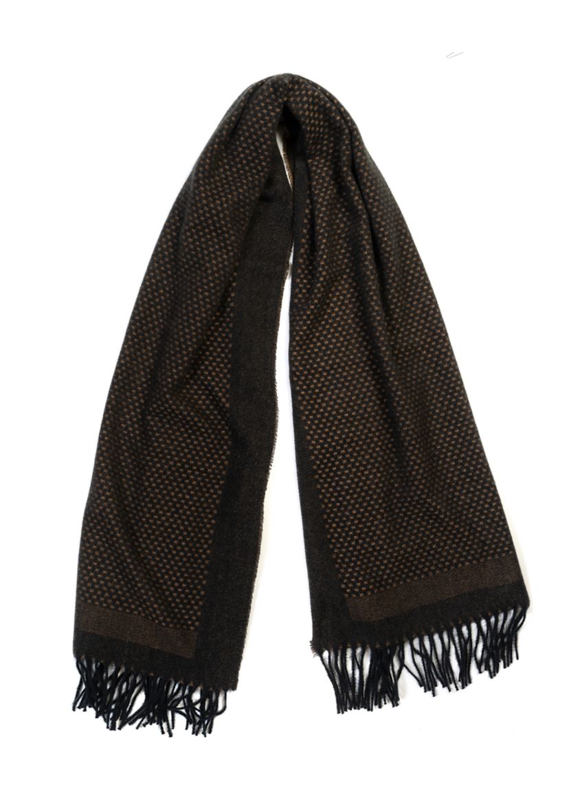 Womens Basket Weave Feather Soft Scarf