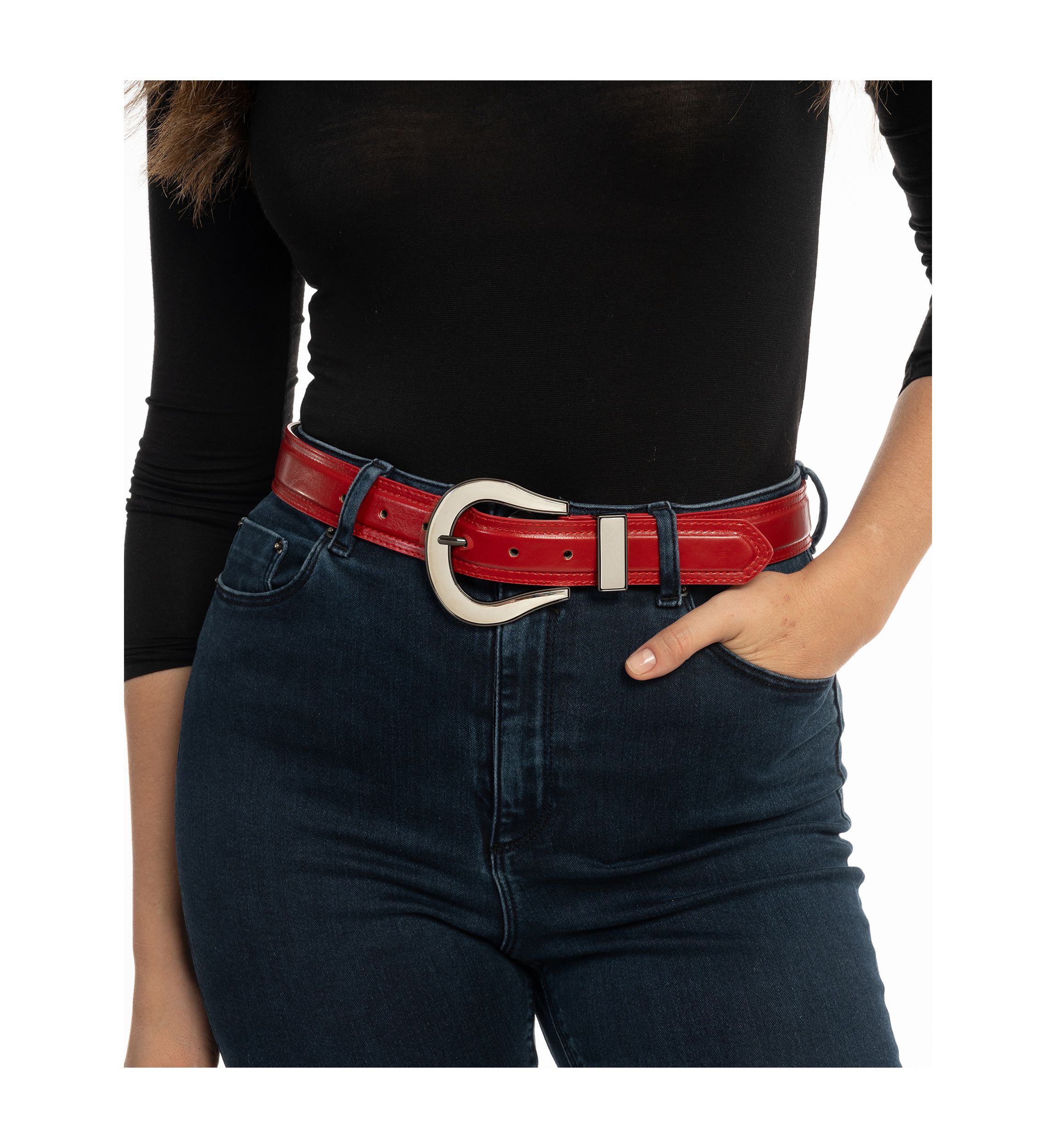 Two Tone Hardware Belt 