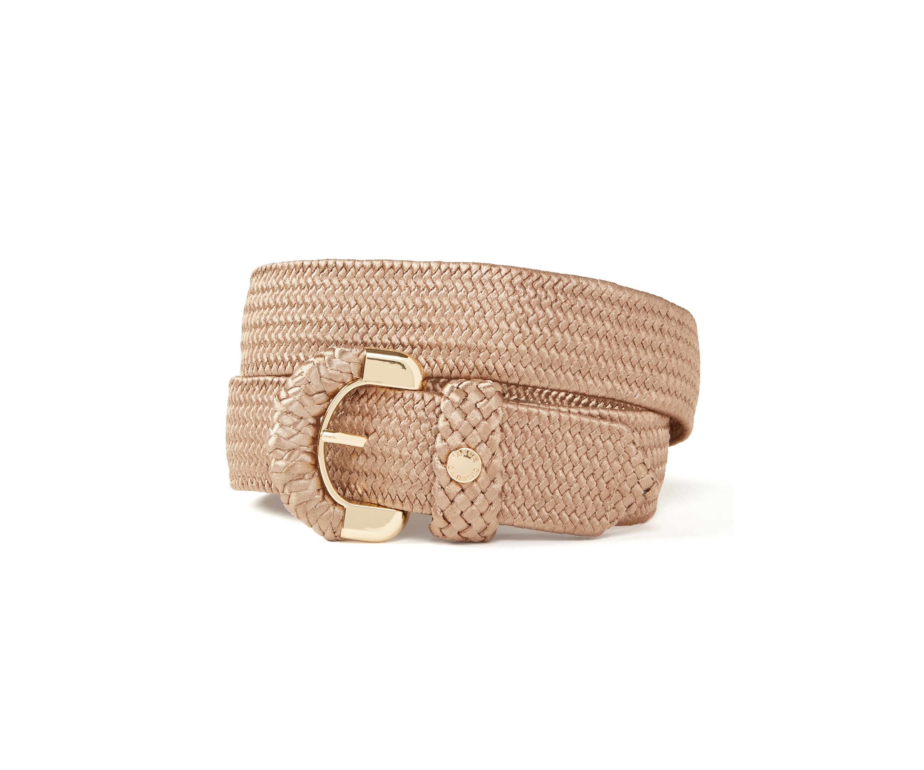 Shiny Stretch Partial Wrapped Buckle Belt