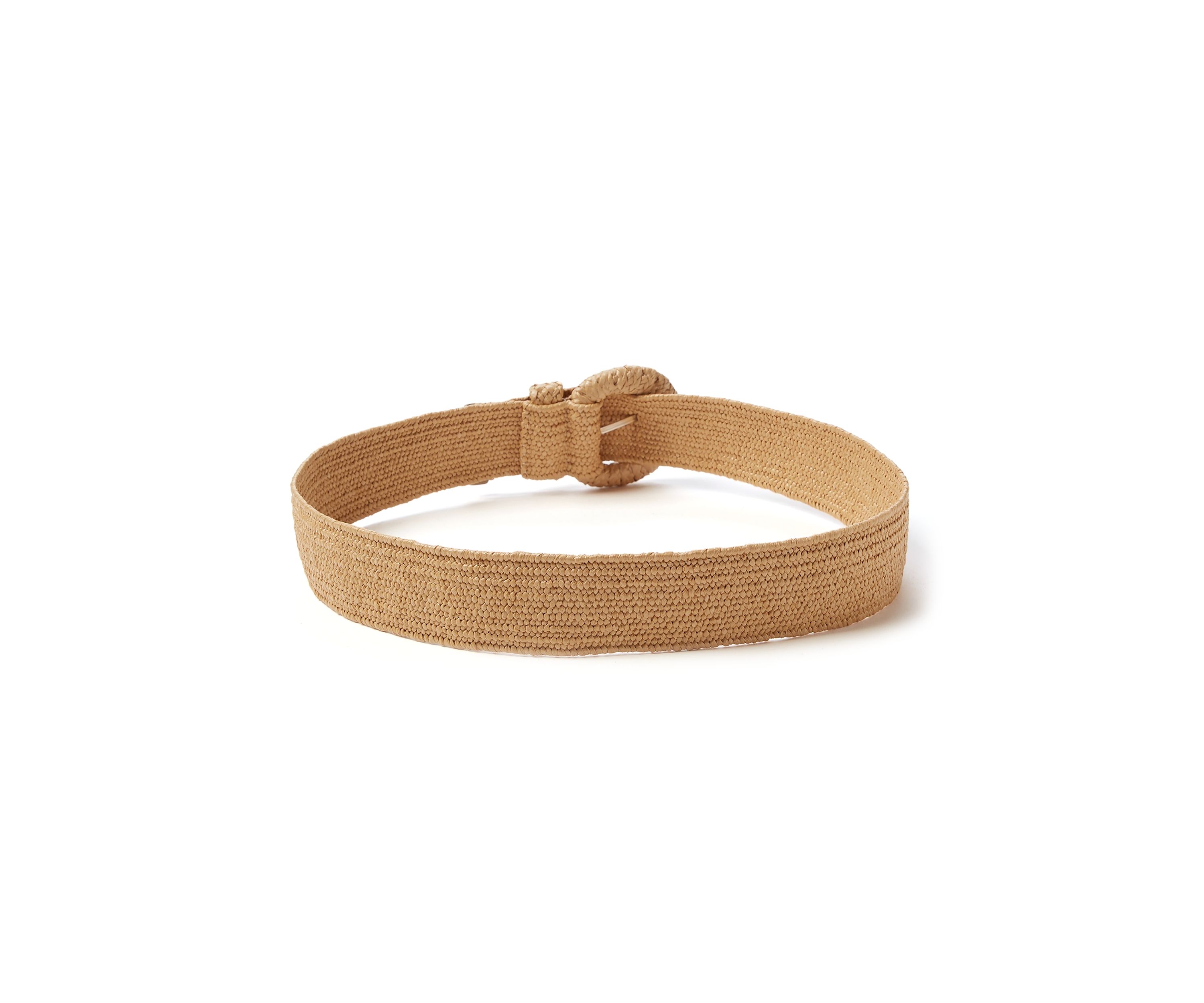 Stretch Rattan Belt with Buckle