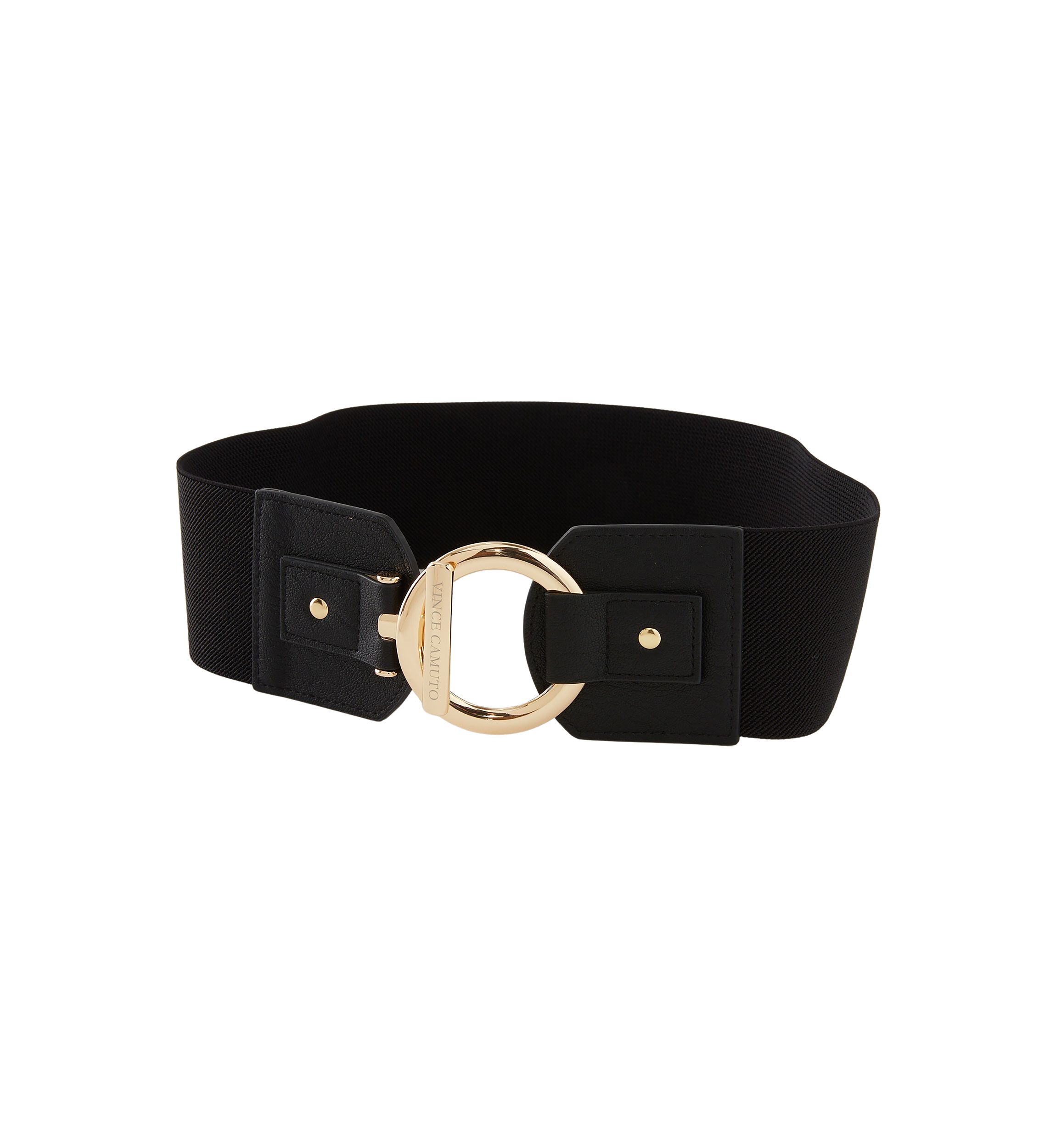 Circle and Bar Interlock Stretch Back Belt
