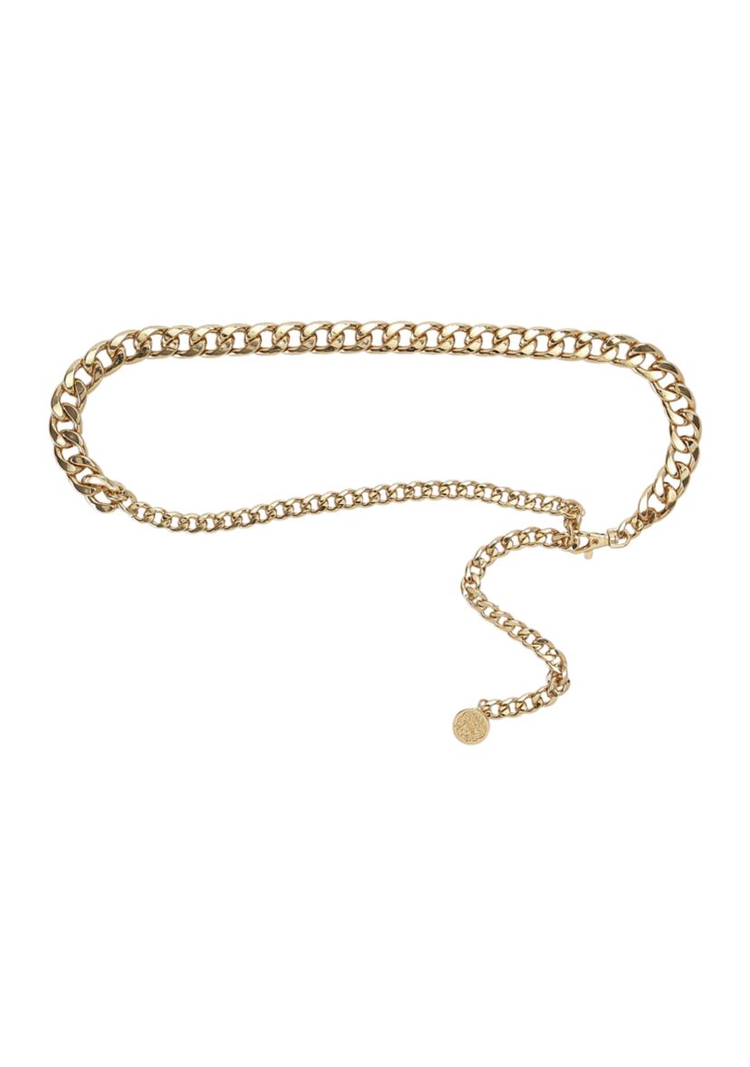 Gradient Gold Chain Belt 