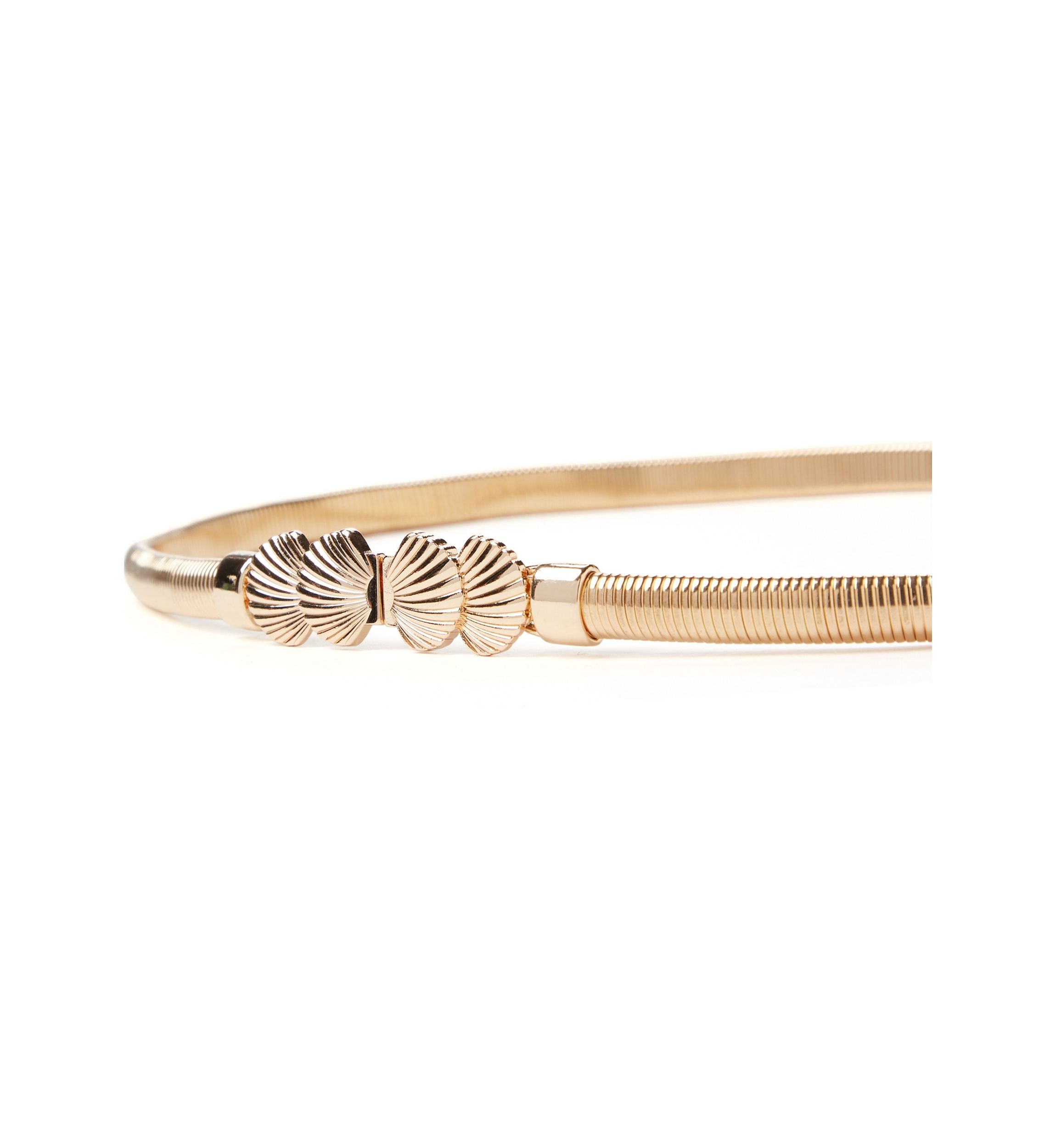 Stretch Cobra Seashell Belt with Buckle