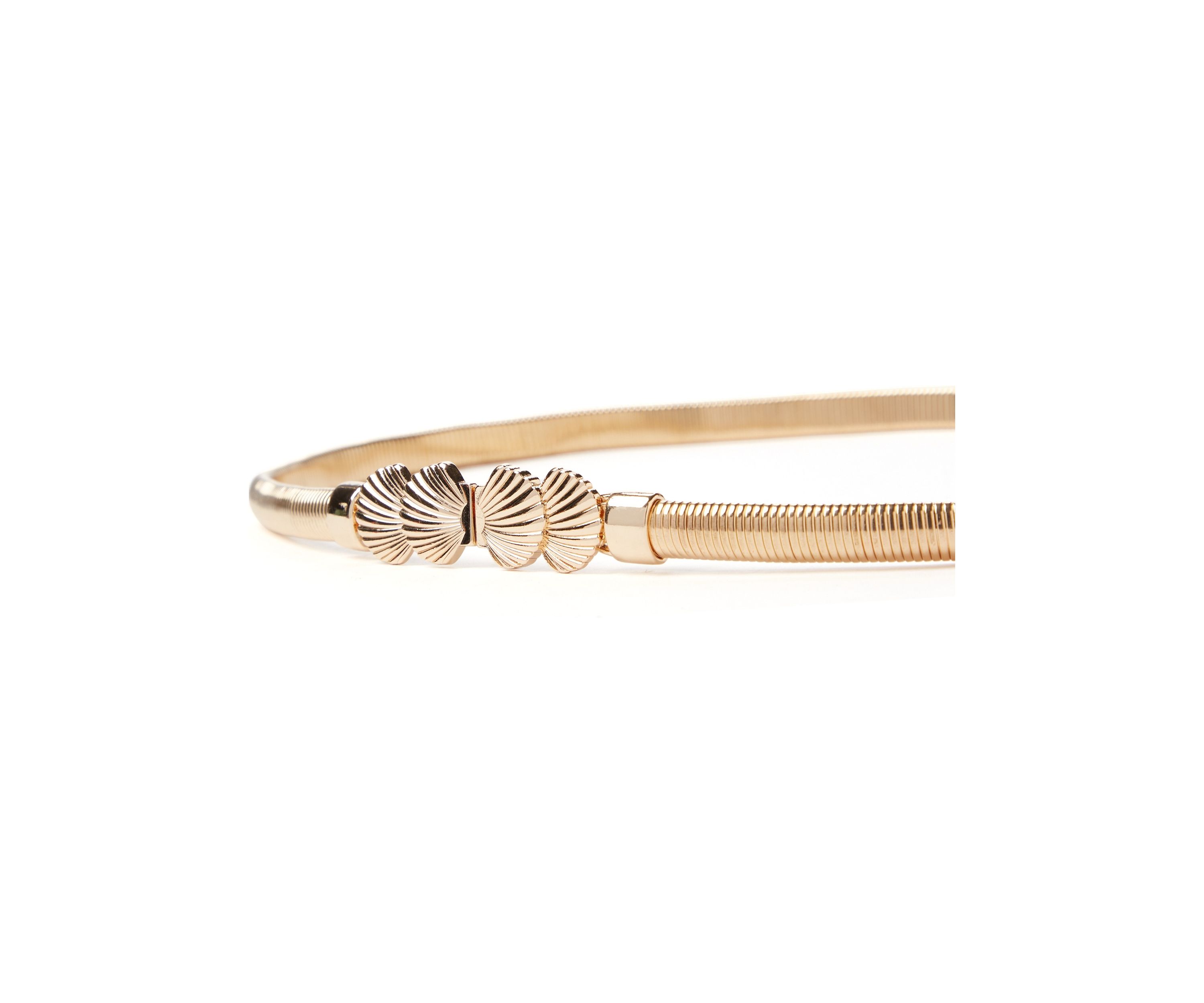 Stretch Cobra Seashell Belt with Buckle