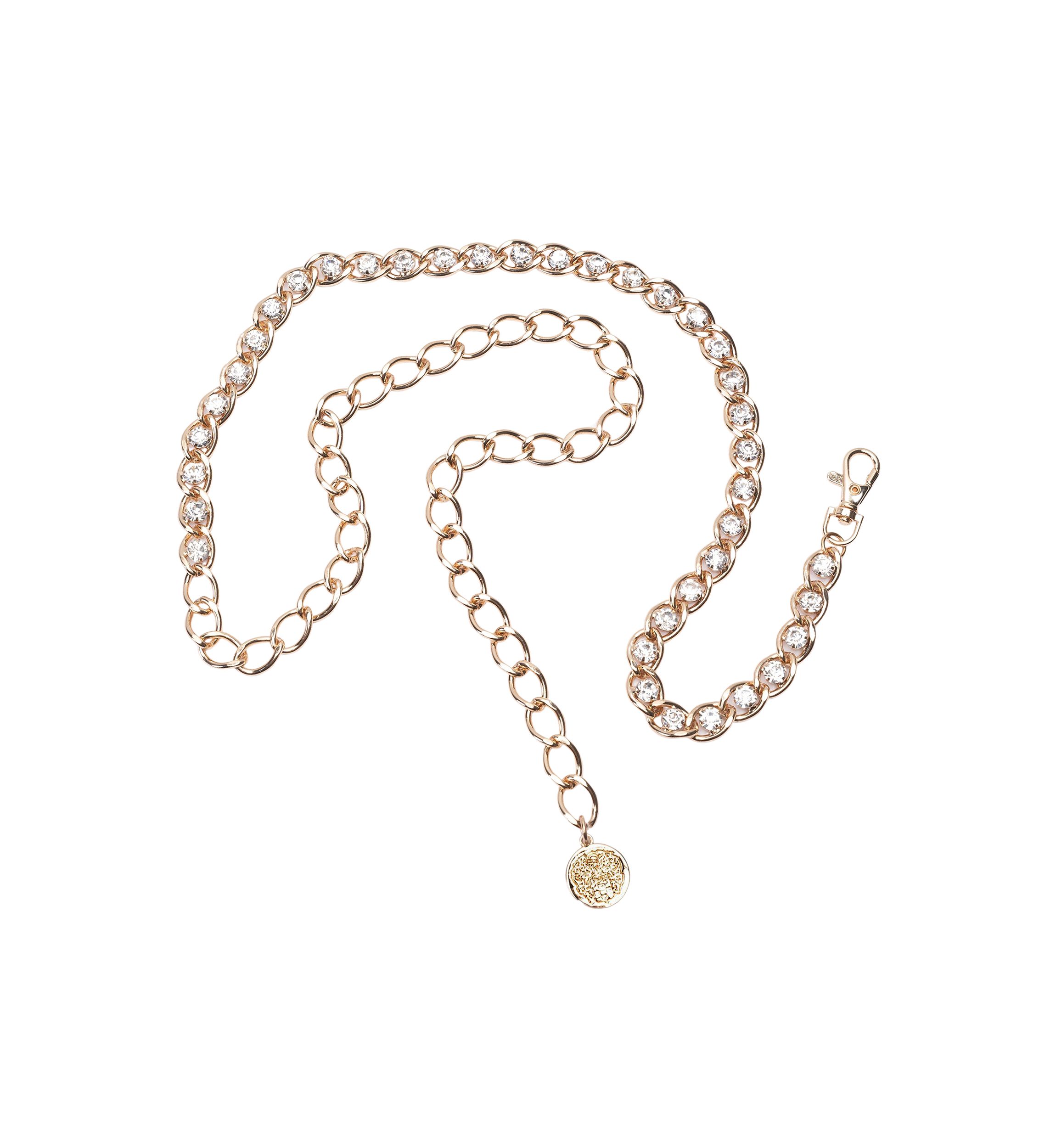 Chain Belt with Crystal Links