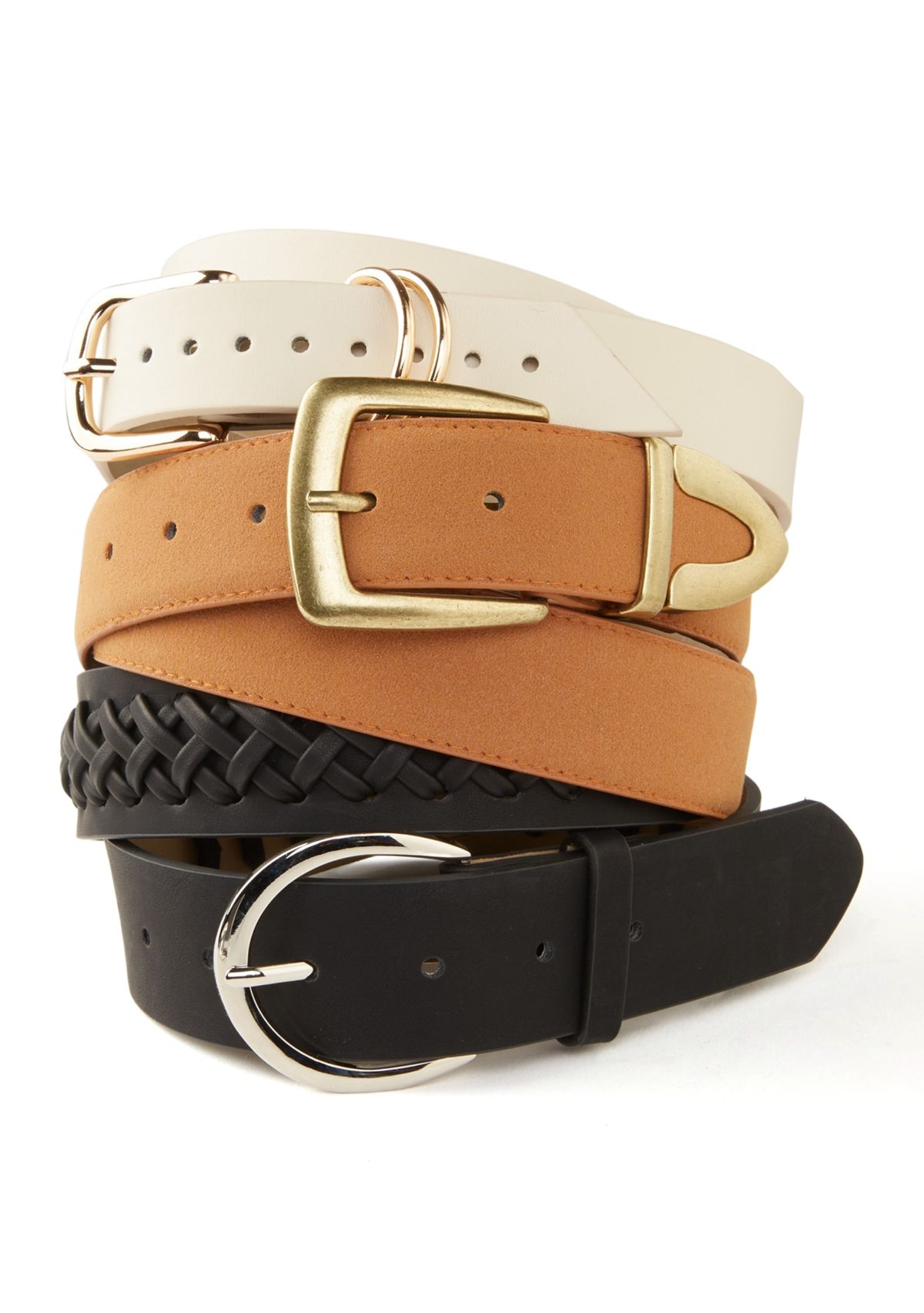 3 for 1 Wide Sueded Belt Set