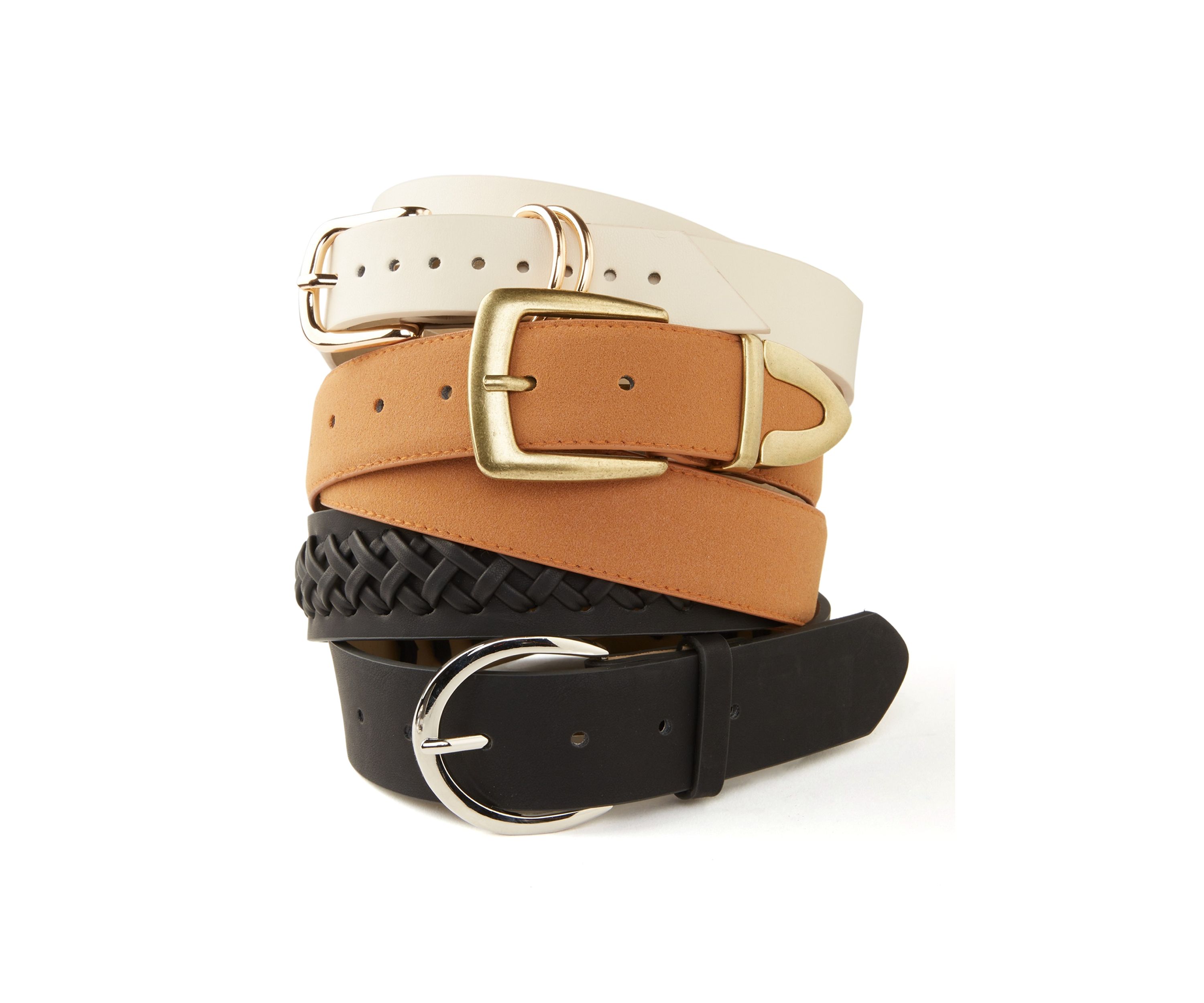 3 for 1 Wide Sueded Belt Set