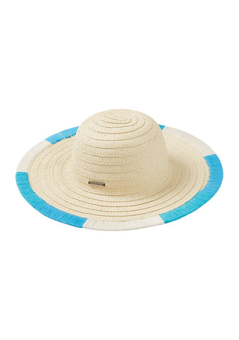 Vince Camuto Pop Embroidered Edge Floppy Hat