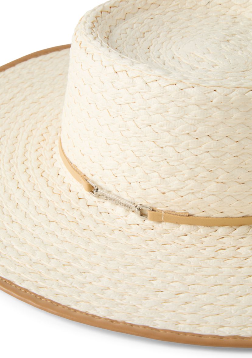 Vince Camuto Gondolier Hat with Vegan Leather Band | Belk display picture 2
