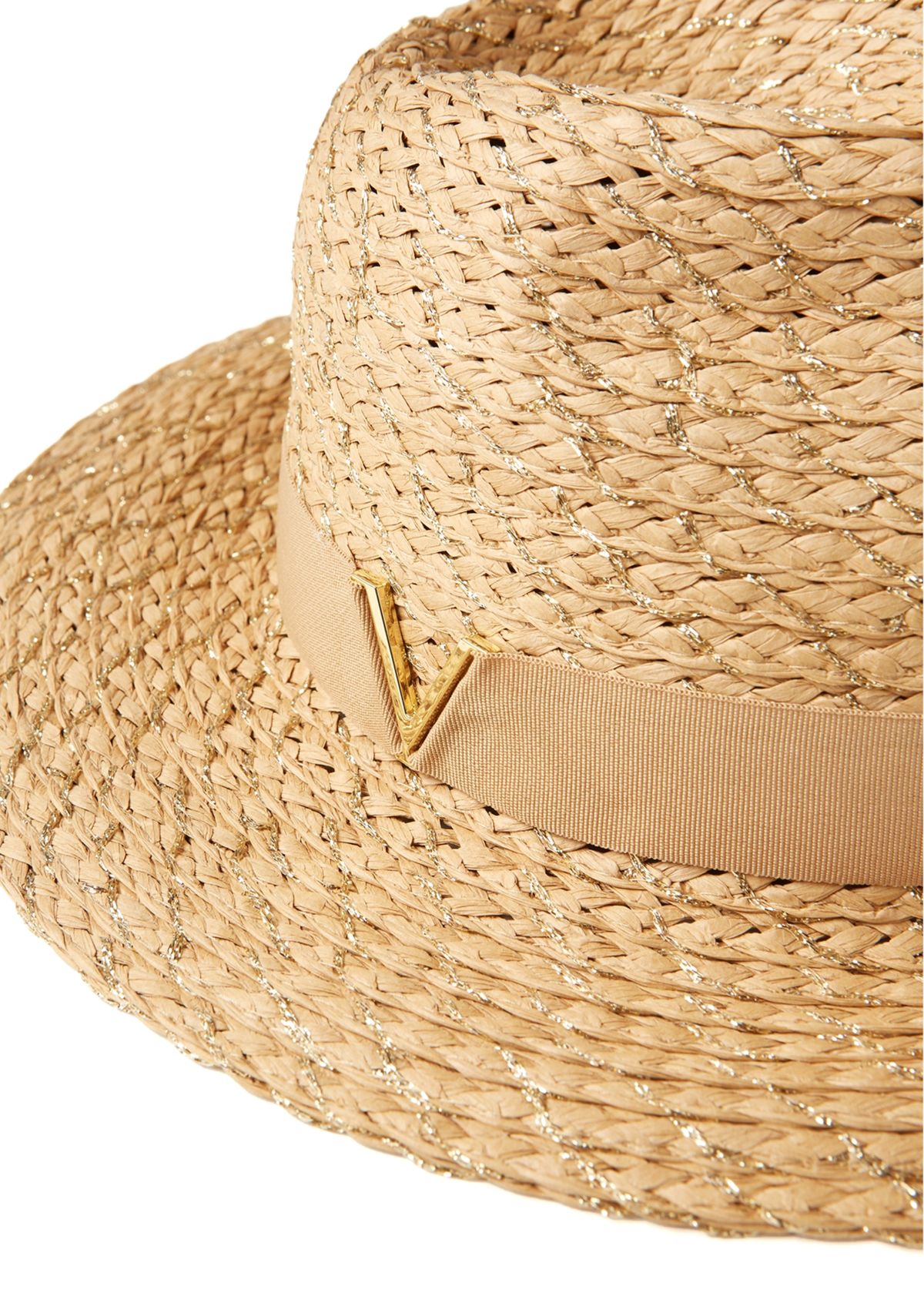 Metallic Paper Panama Hat