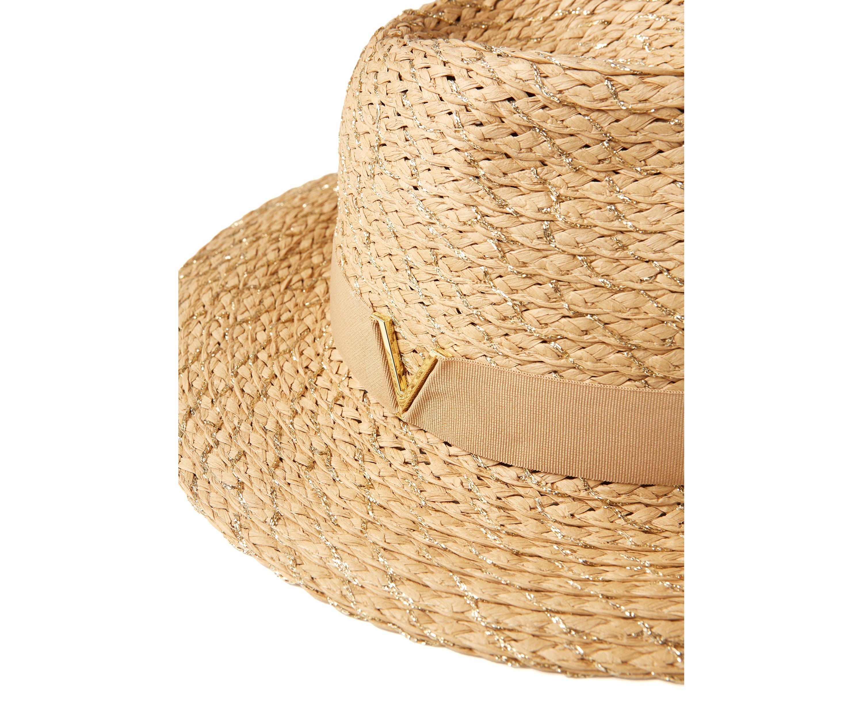 Metallic Paper Panama Hat